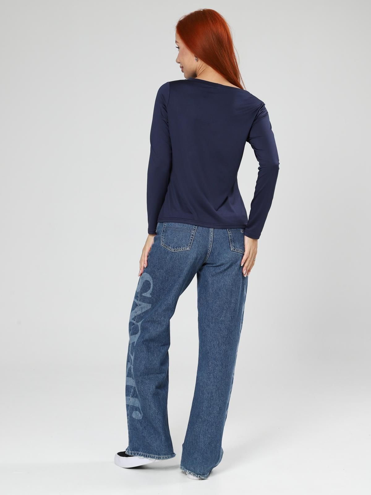 Лонгслив трикотажный тёмно-синий Iv-capriz(фото7)