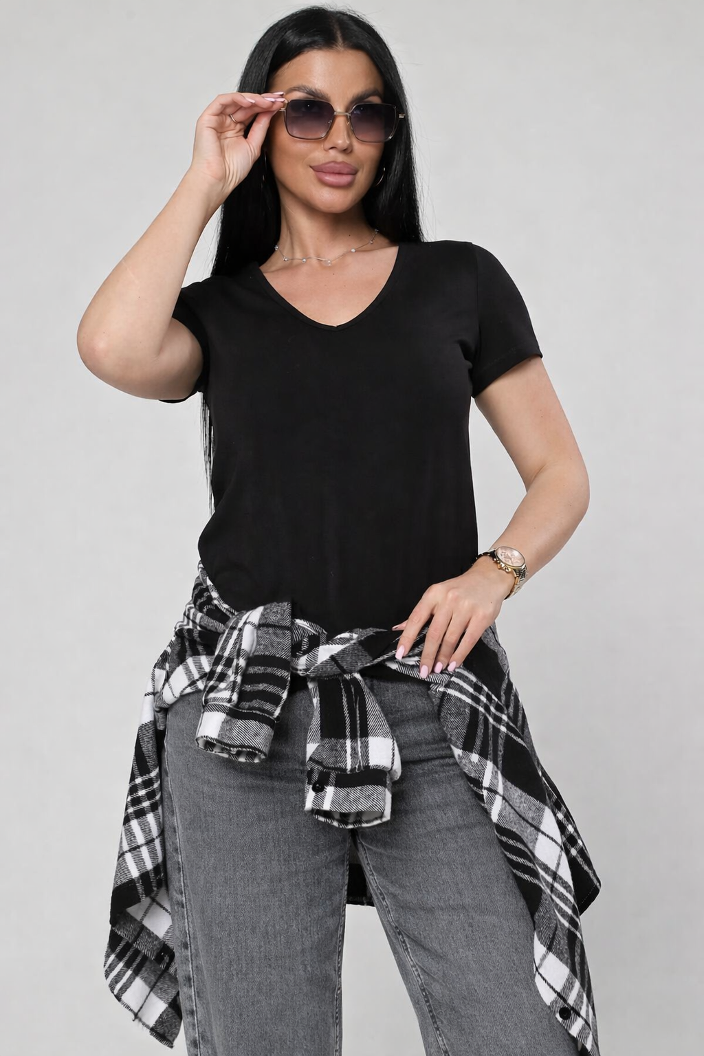 Футболка трикотажная чёрного цвета Iv-capriz