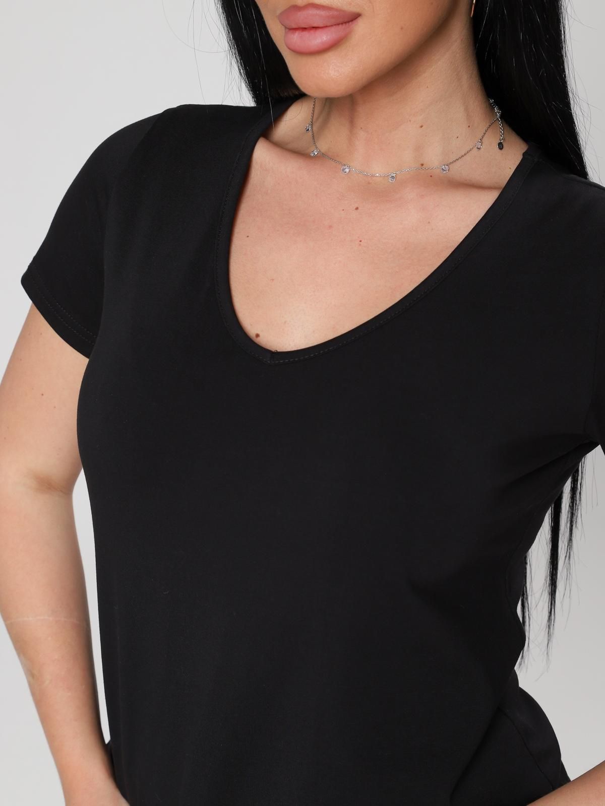 Футболка трикотажная чёрного цвета Iv-capriz(фото5)