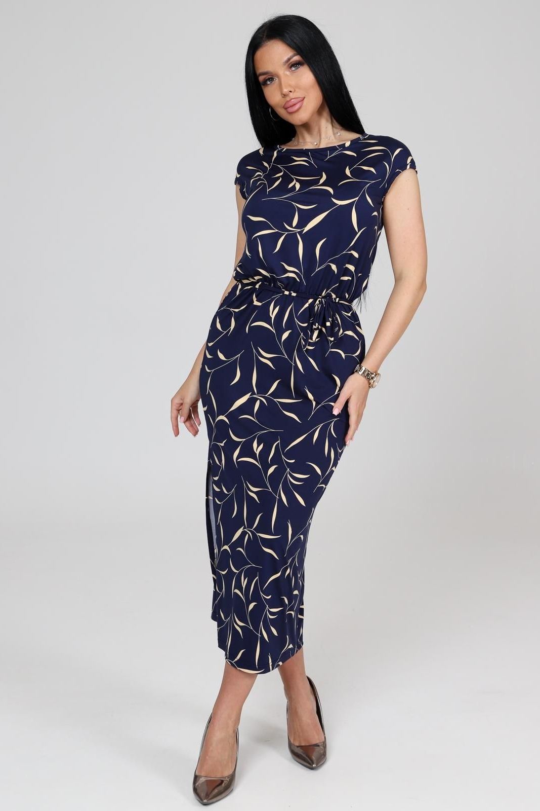 Платье трикотажное с поясом Iv-capriz