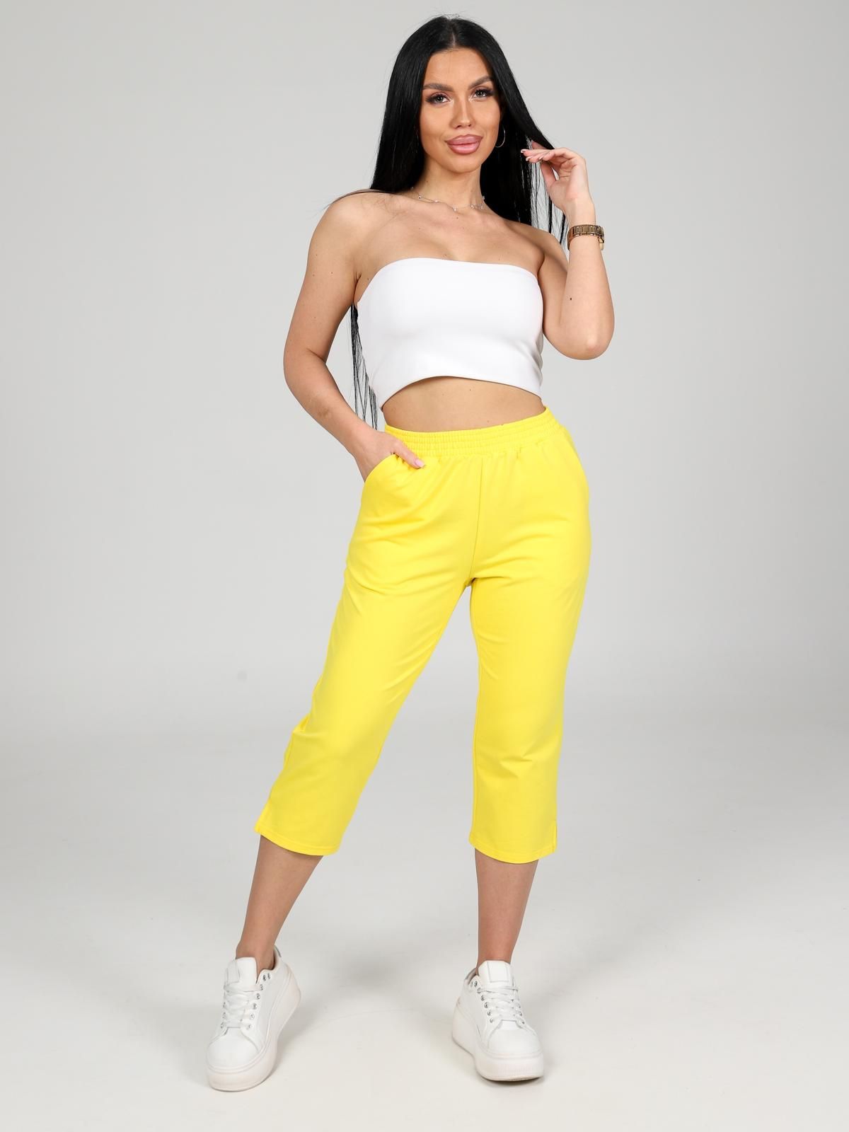 Бриджи трикотажные жёлтого цвета Iv-capriz(фото5)