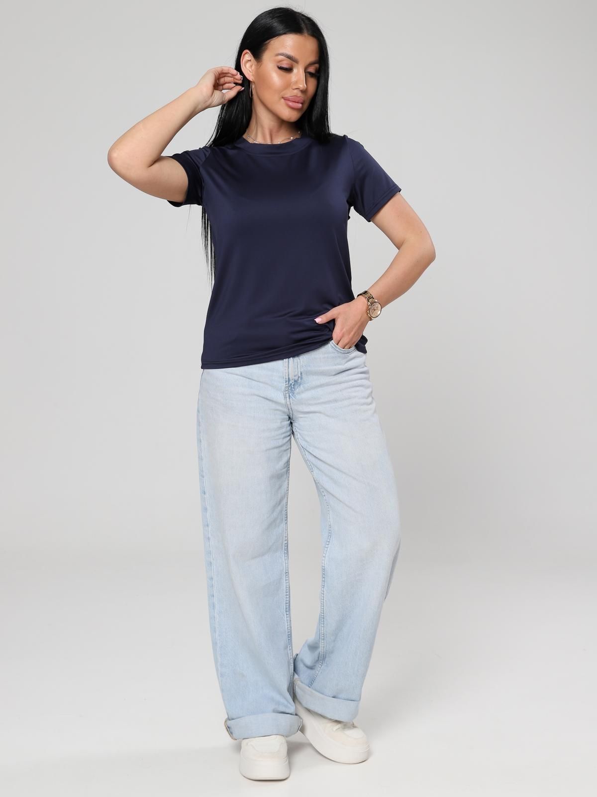 Футболка трикотажная тёмно-синего цвета Iv-capriz(фото6)