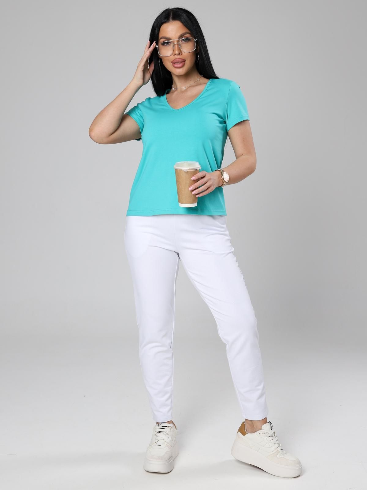 Футболка трикотажная в цвете ментол Iv-capriz(фото2)