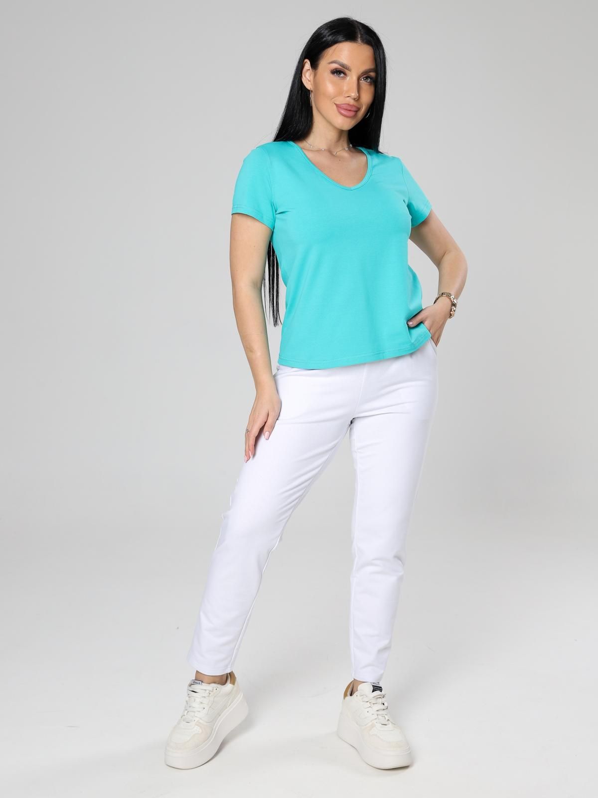 Футболка трикотажная в цвете ментол Iv-capriz(фото4)