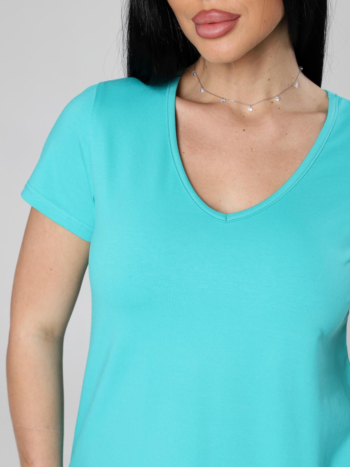 Футболка трикотажная в цвете ментол Iv-capriz(фото5)