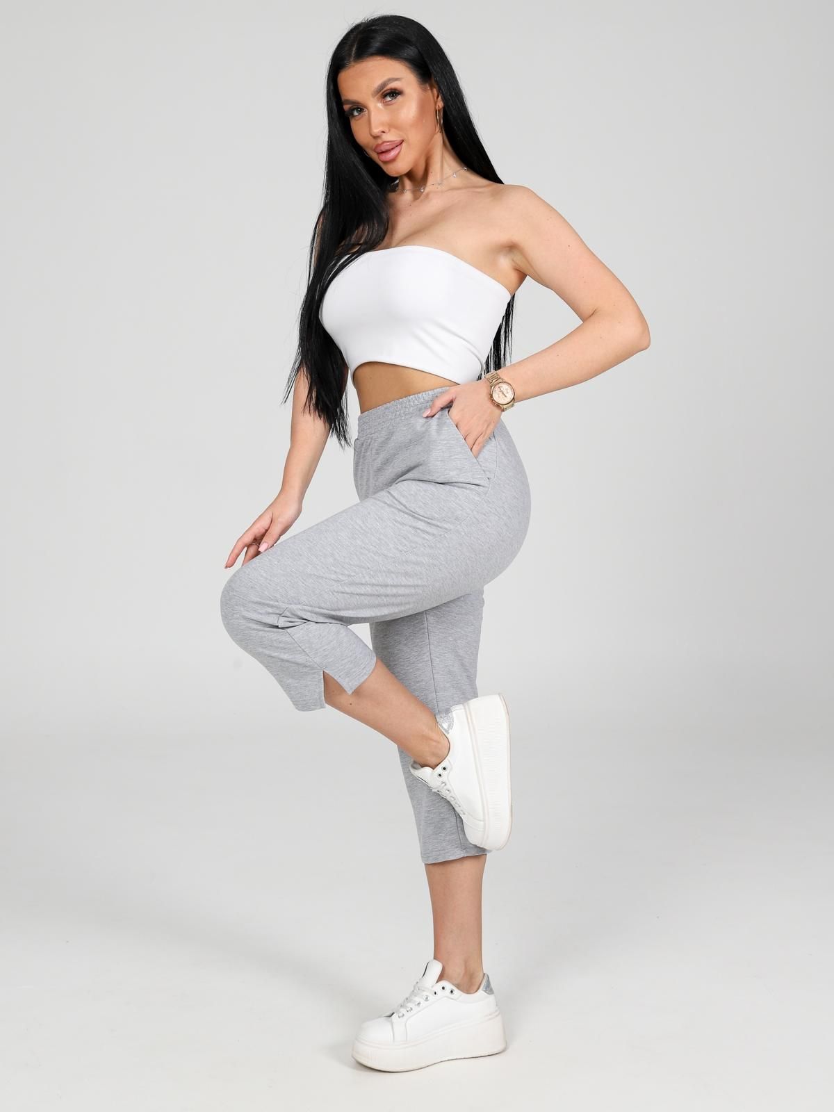 Бриджи трикотажные серого цвета Iv-capriz(фото8)