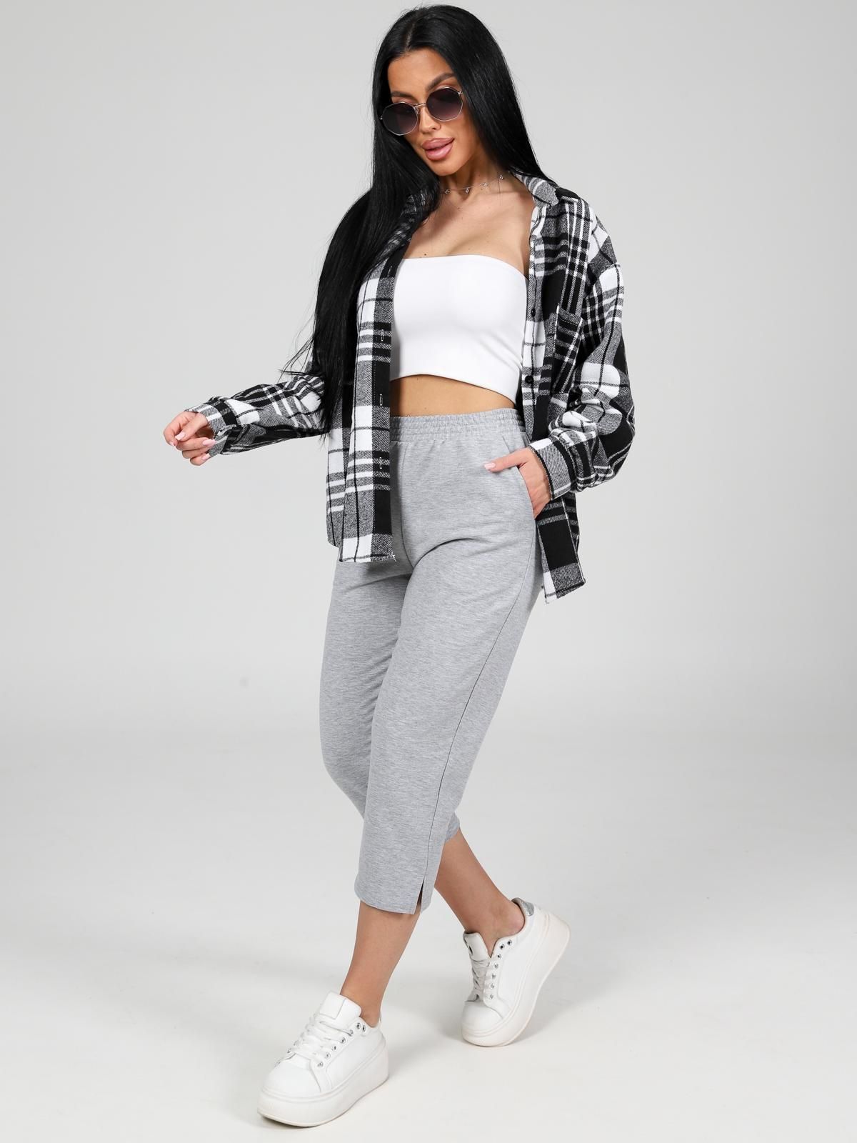 Бриджи трикотажные серого цвета Iv-capriz(фото5)