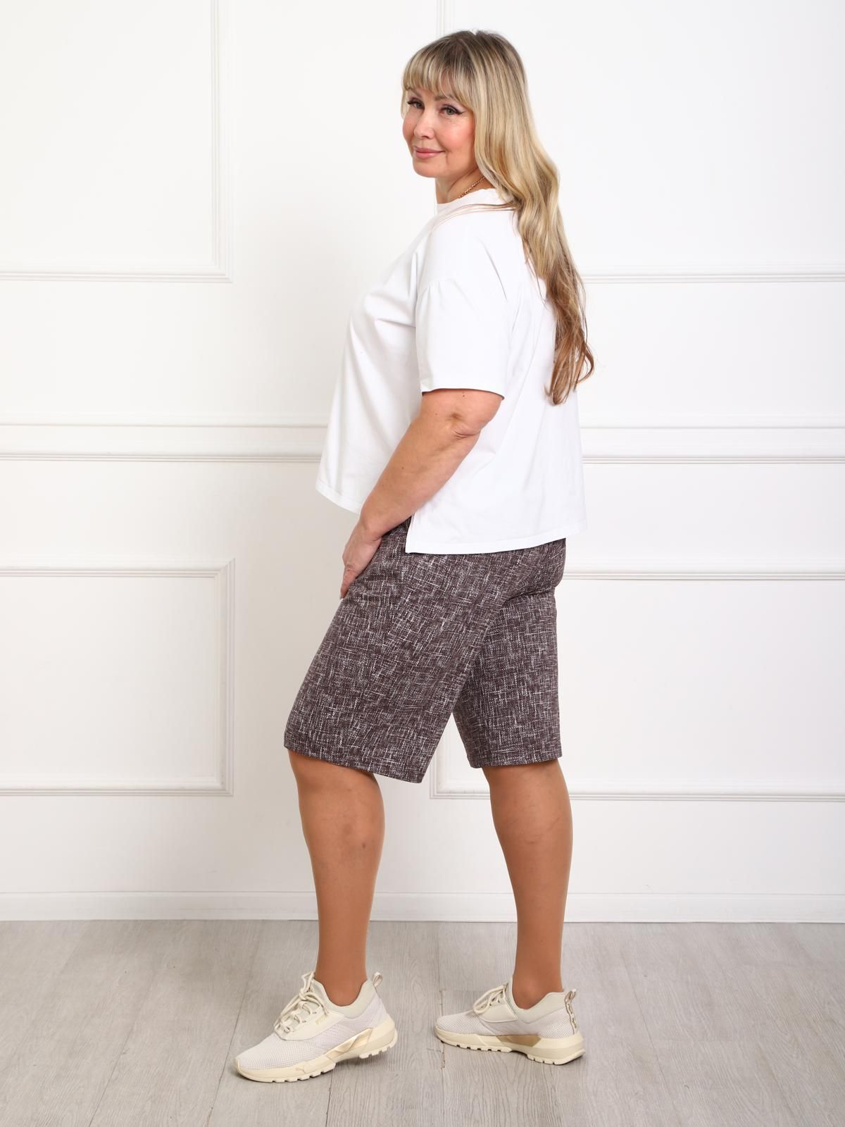 Шорты с карманами в коричневом цвете Iv-capriz(фото4)