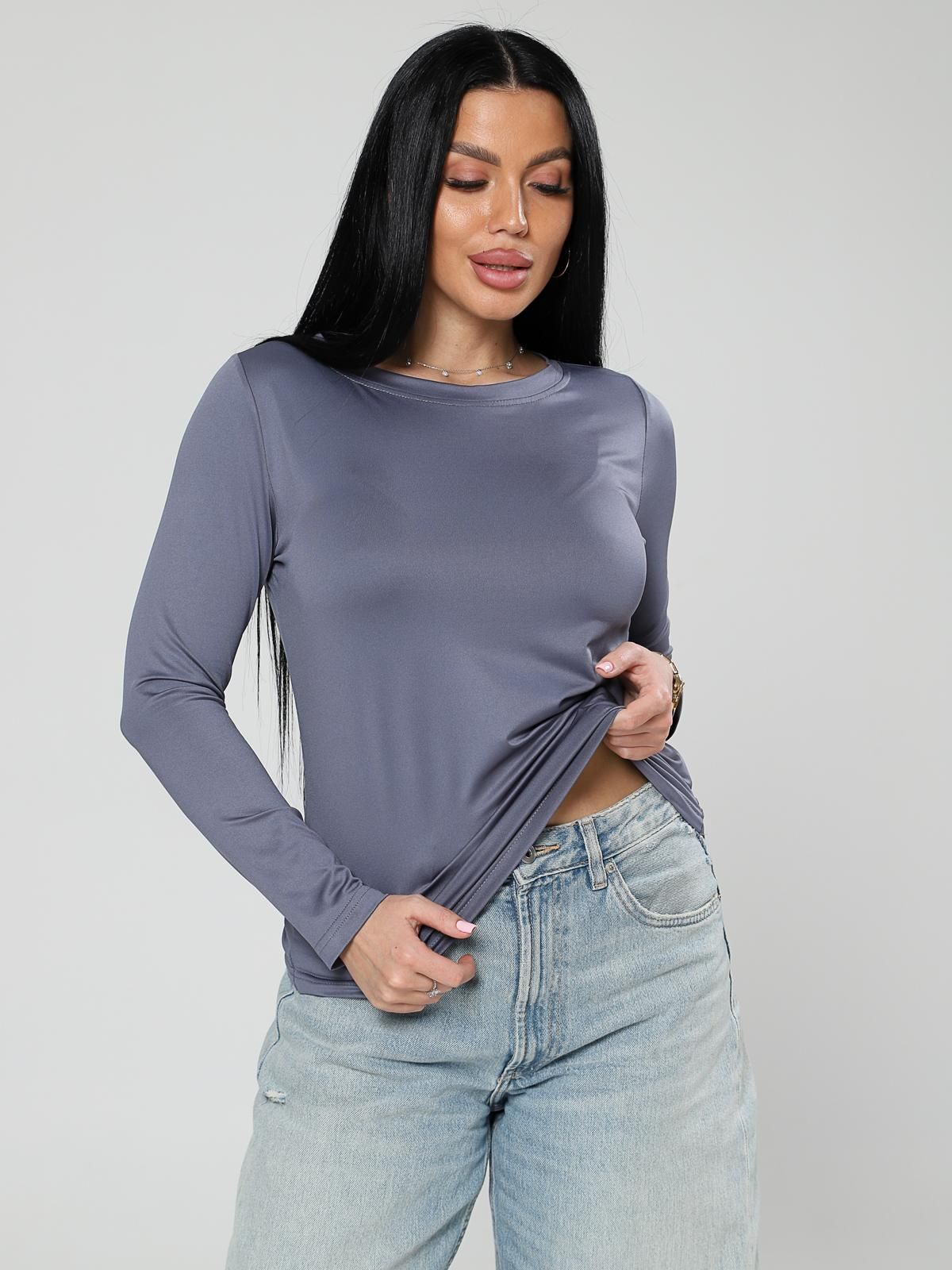 Лонгслив трикотажный серый Iv-capriz(фото3)