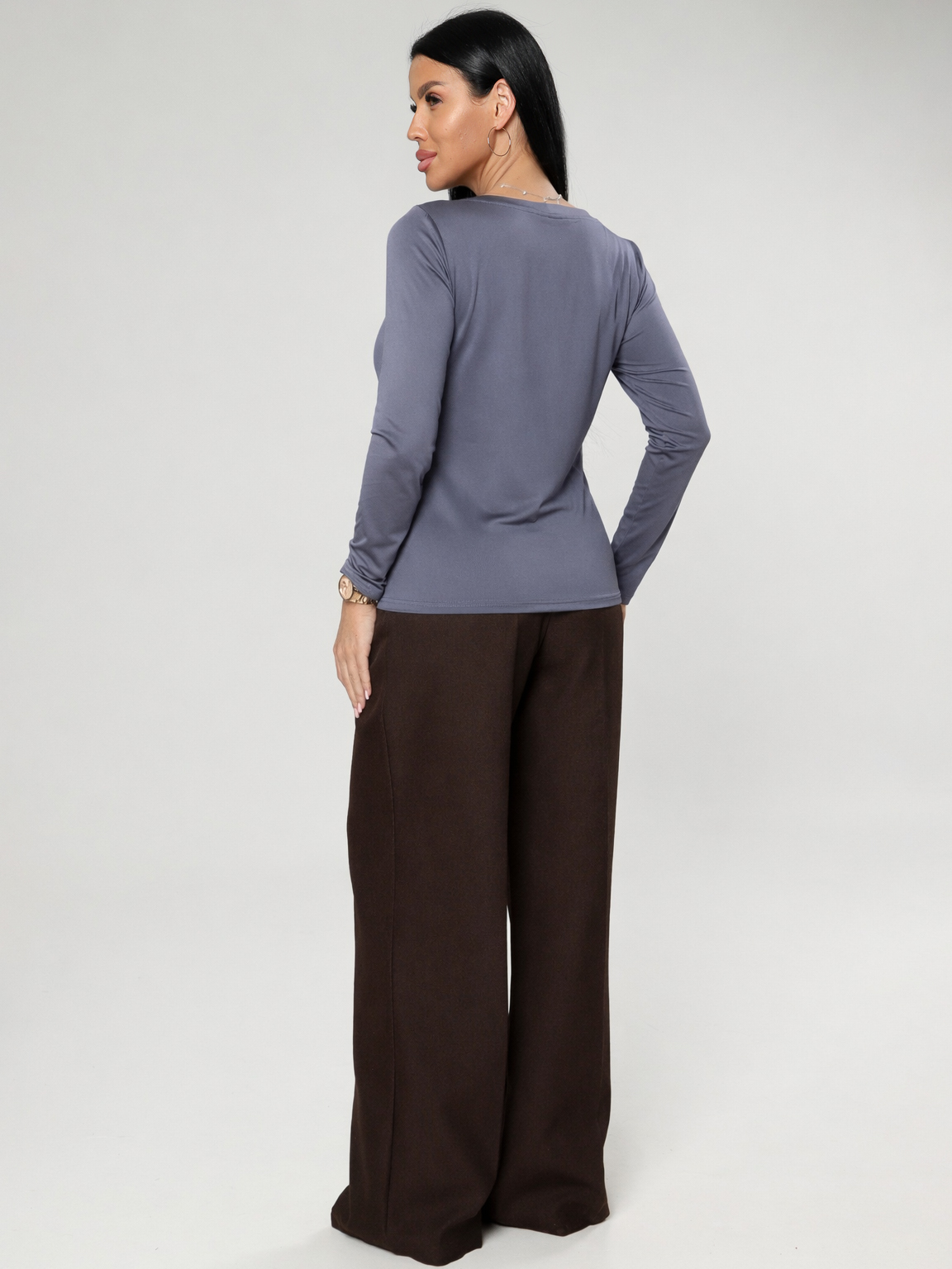 Лонгслив трикотажный серый Iv-capriz(фото7)