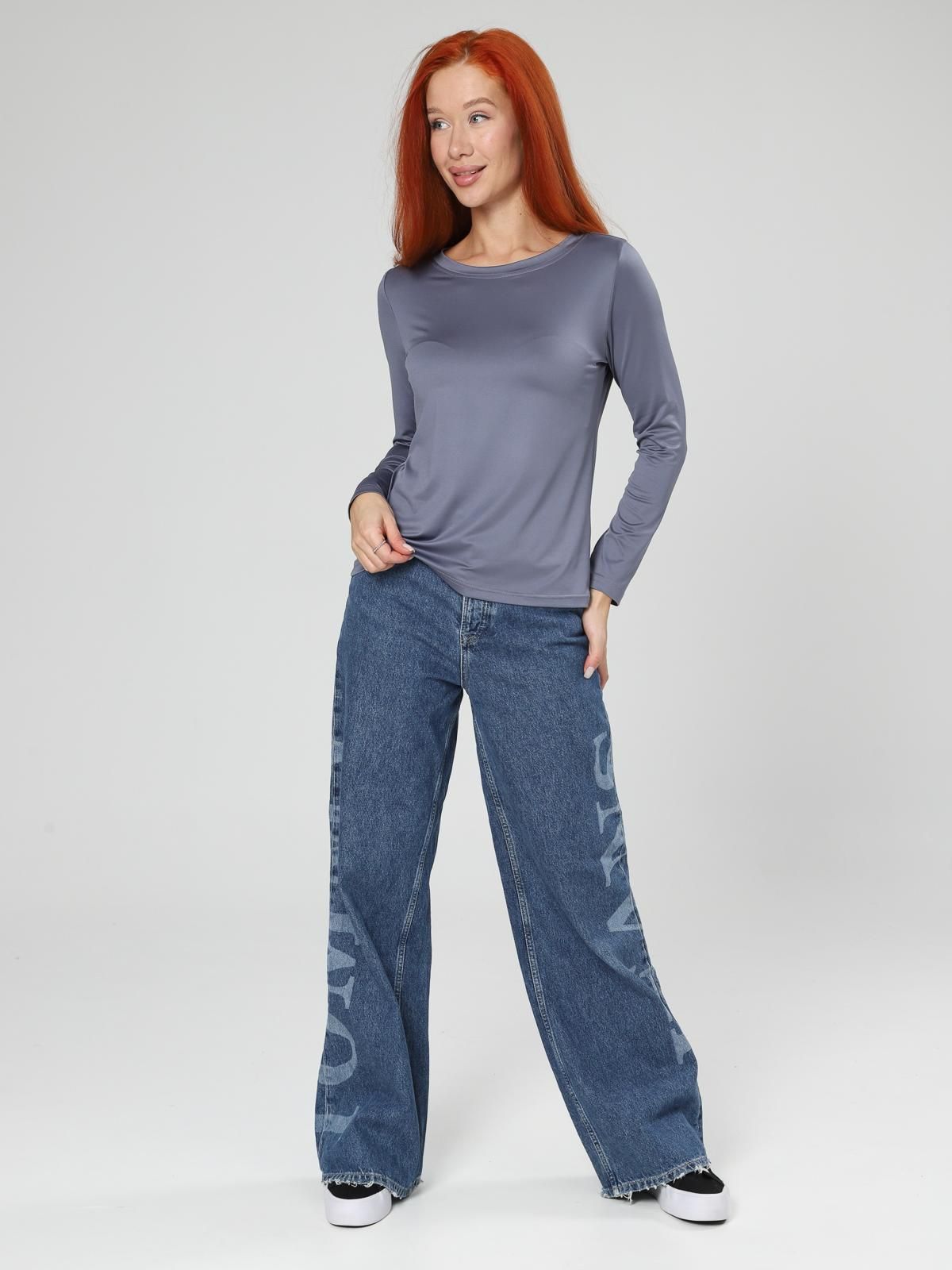 Лонгслив трикотажный серый Iv-capriz(фото8)