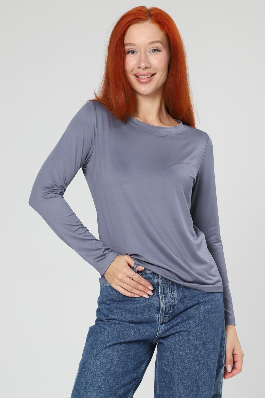Лонгслив трикотажный серый Iv-capriz