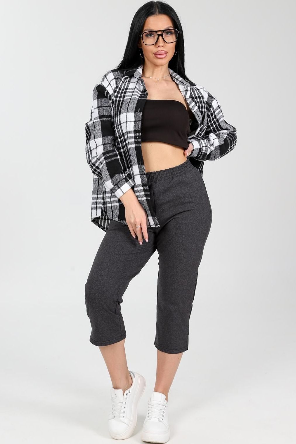 Бриджи трикотажные цвета антрацит Iv-capriz