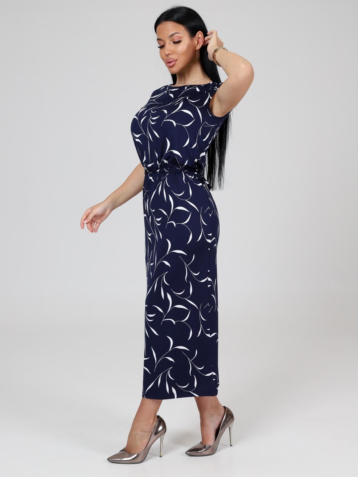 Платье трикотажное с поясом Iv-capriz(фото3)