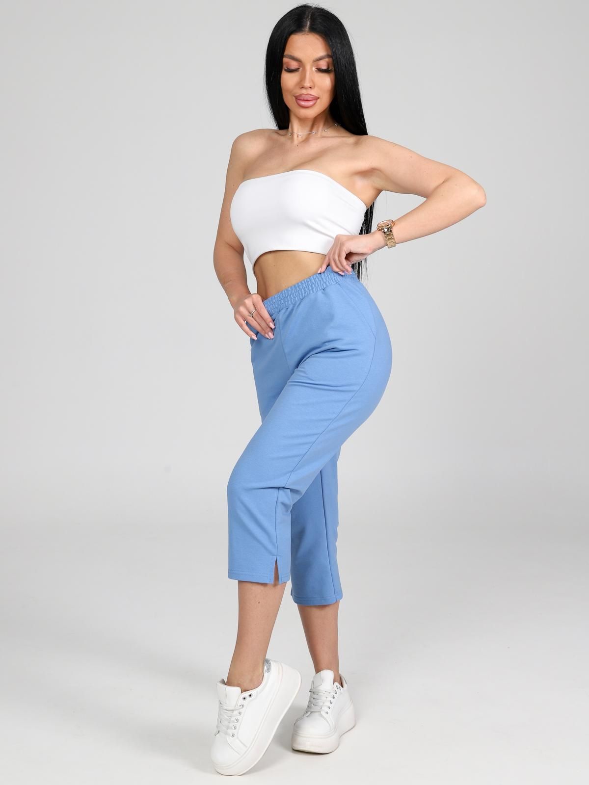 Бриджи трикотажные голубого цвета Iv-capriz(фото3)