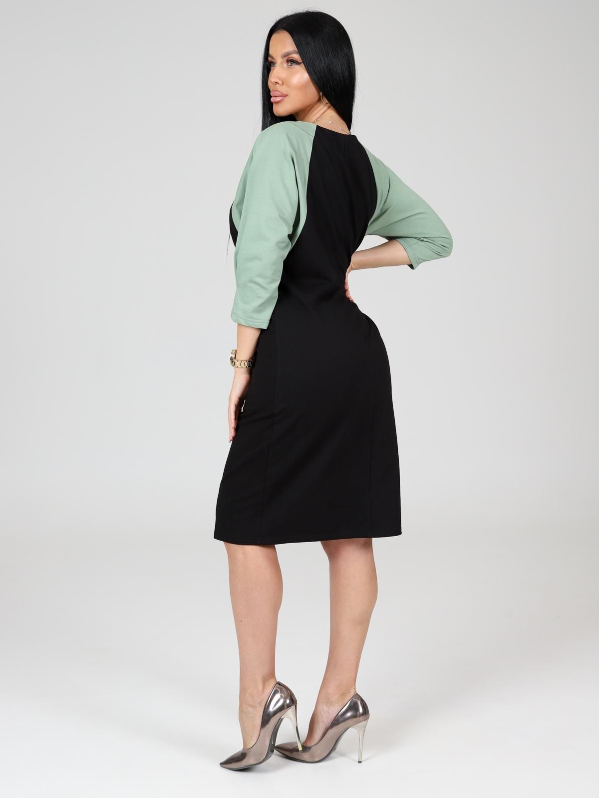 Платье чёрное из футера с карманами Iv-capriz(фото8)