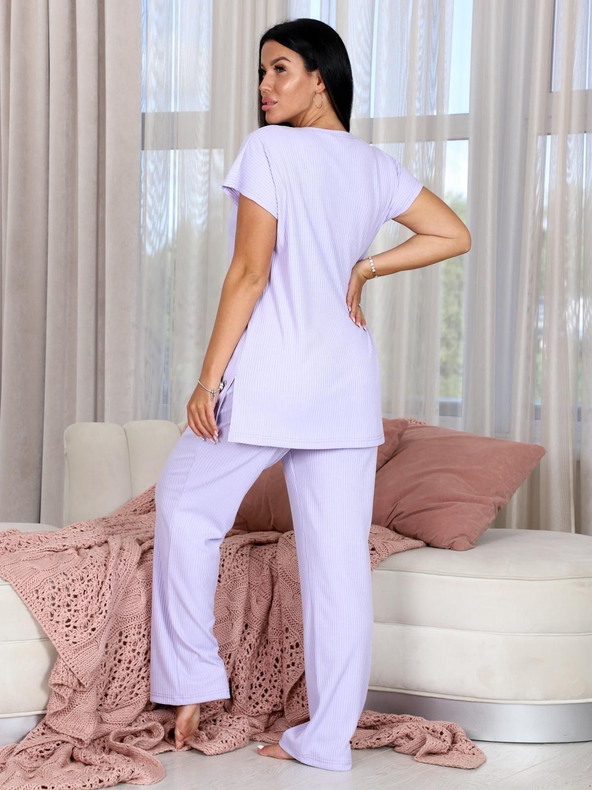 Пижама трикотажная сиреневая с брюками Iv-capriz(фото8)