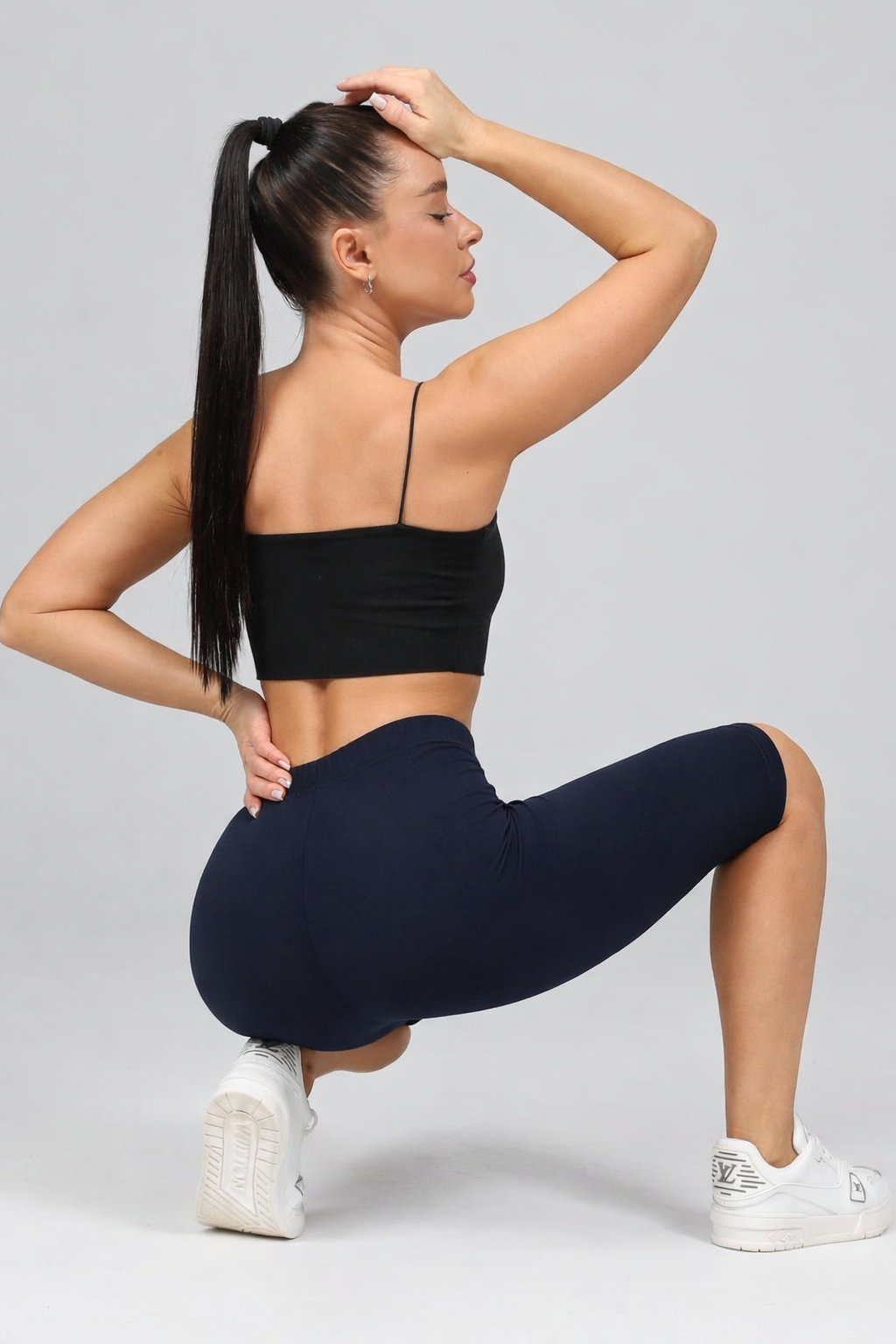 Велосипедки трикотажные в цвете чернила Iv-capriz(фото6)