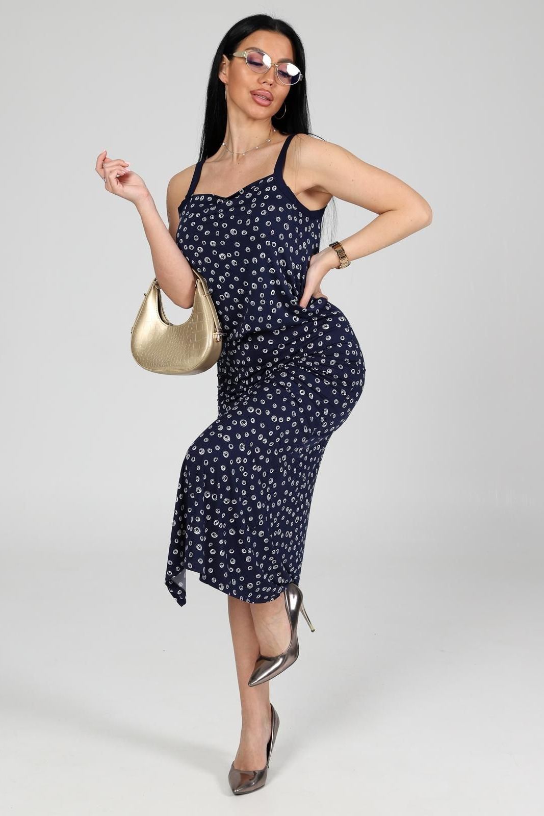 Платье трикотажное с принтом Iv-capriz