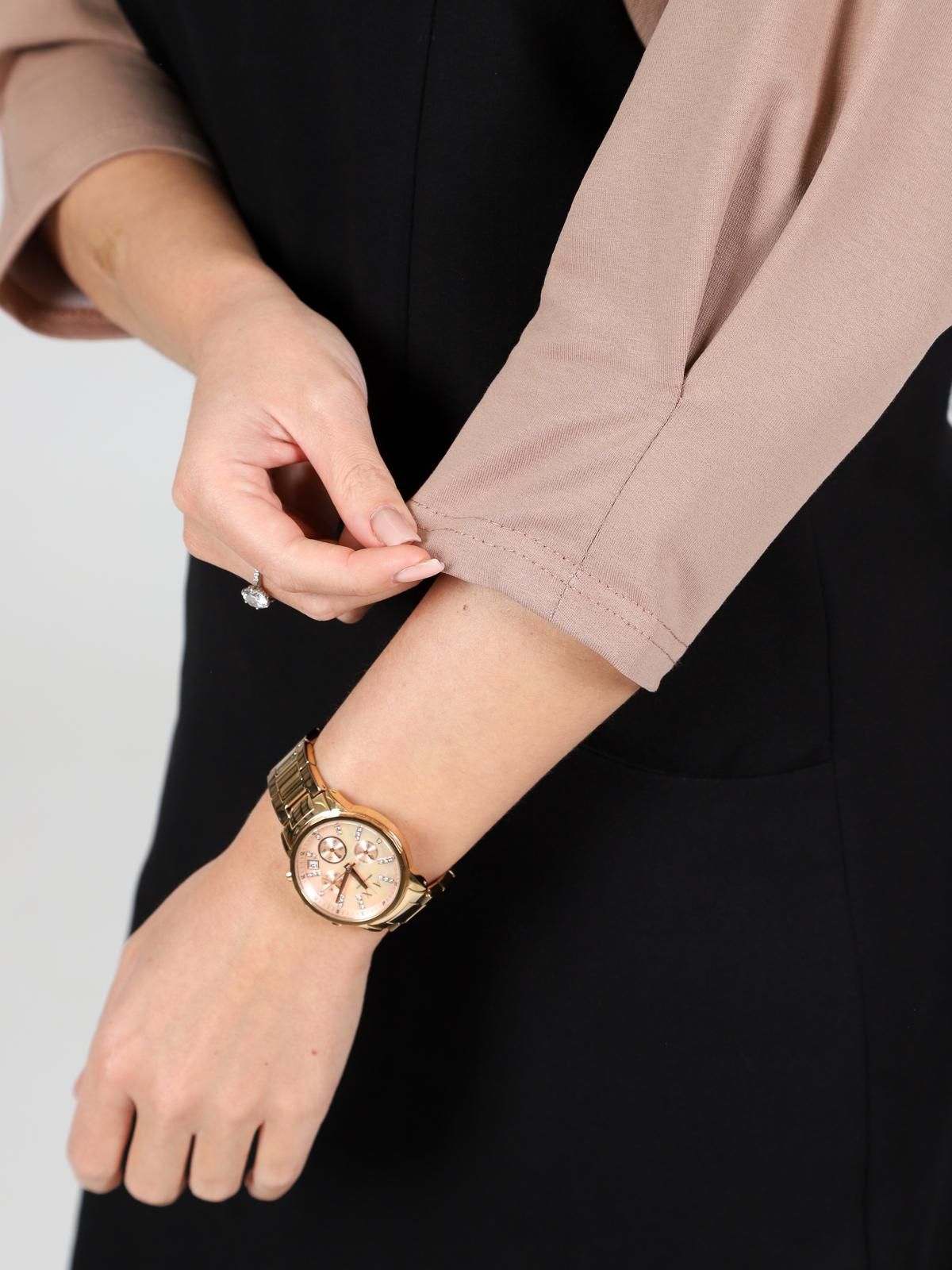 Платье чёрное из футера с карманами Iv-capriz(фото4)