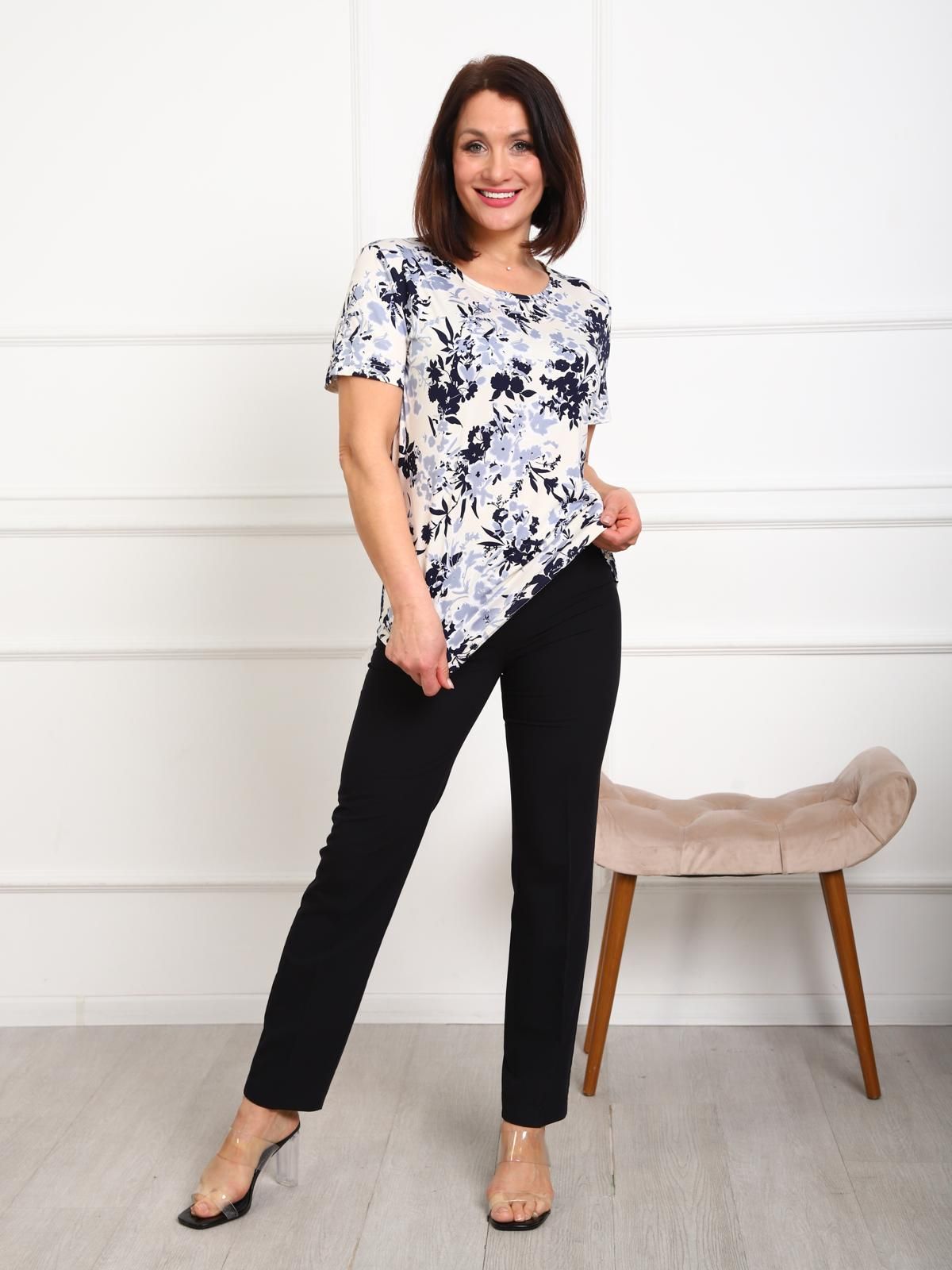 Футболка трикотажная бежевая с принтом Iv-capriz(фото2)