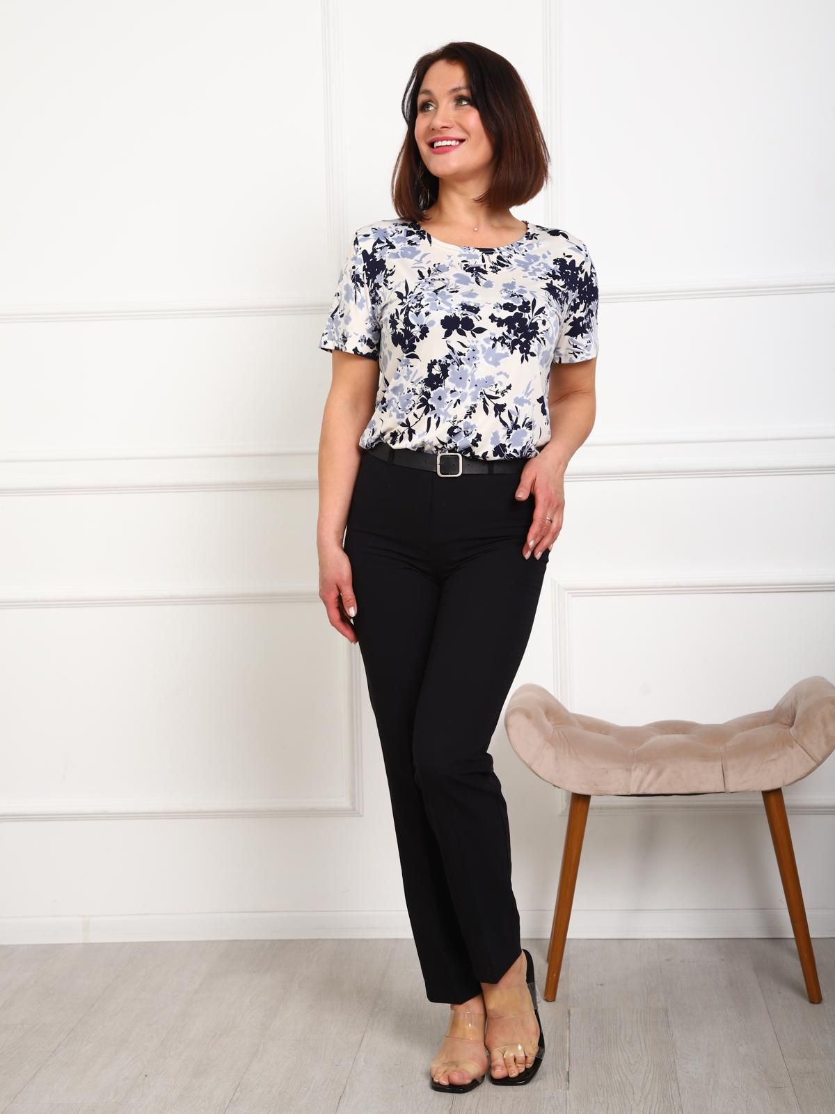 Футболка трикотажная бежевая с принтом Iv-capriz(фото7)