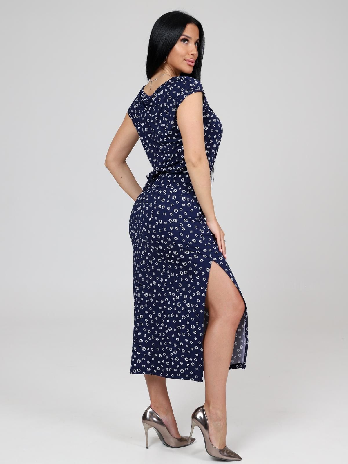 Платье трикотажное с поясом Iv-capriz(фото7)