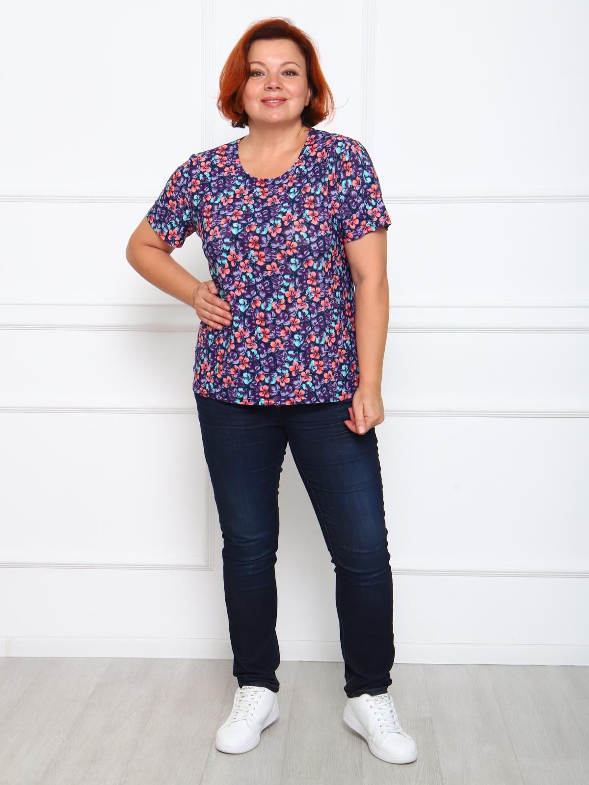 Футболка трикотажная с принтом Iv-capriz(фото2)