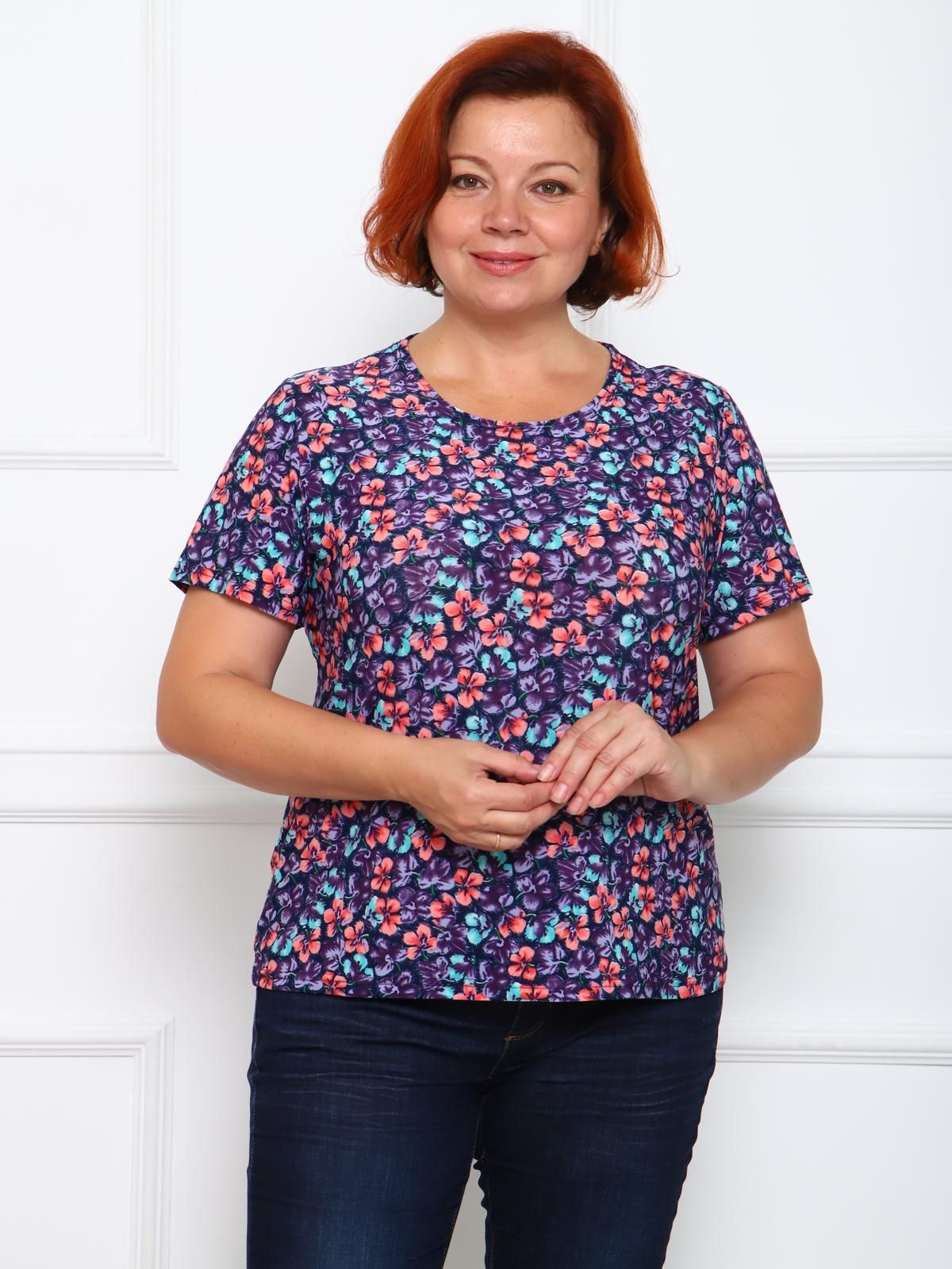 Футболка трикотажная с принтом Iv-capriz(фото3)