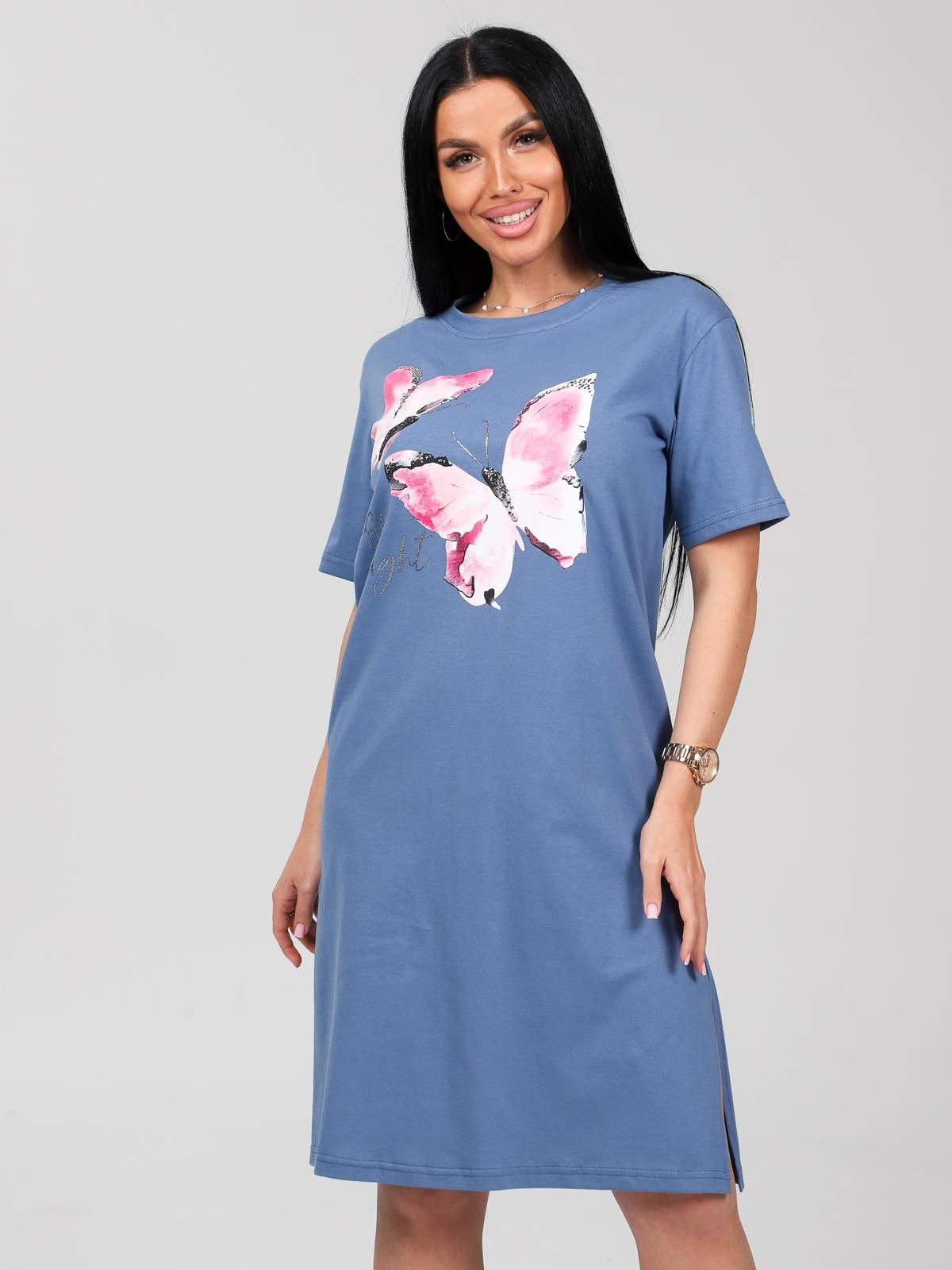 Платье домашнее трикотажное с принтом Iv-capriz(фото2)