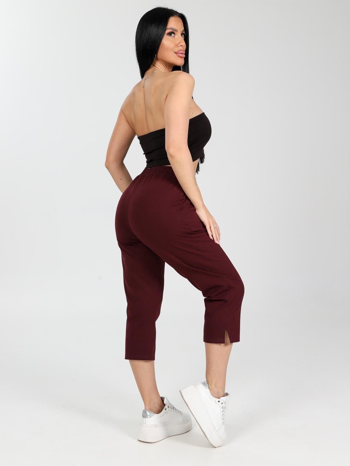 Бриджи трикотажные в винном цвете Iv-capriz(фото8)