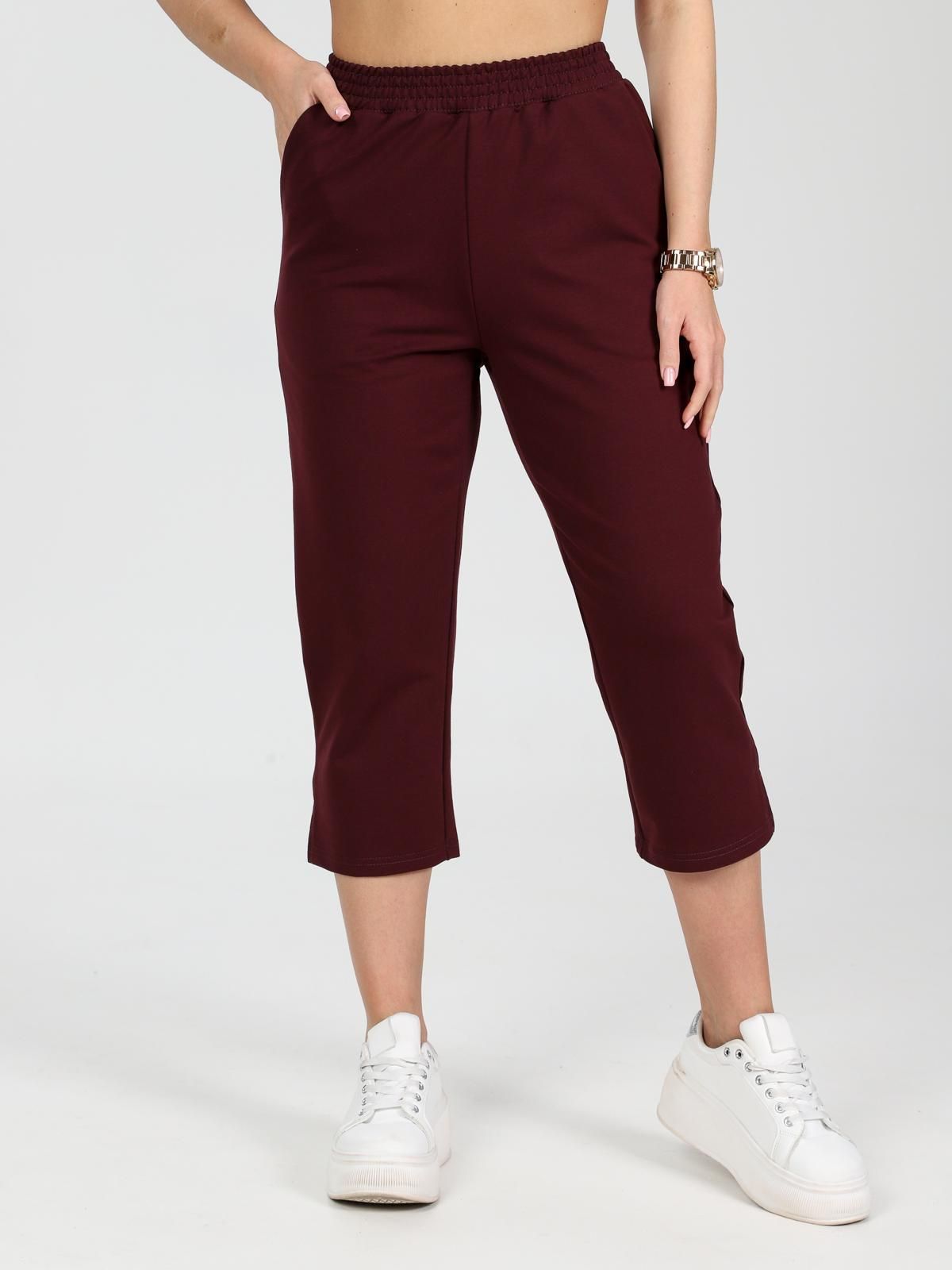 Бриджи трикотажные в винном цвете Iv-capriz(фото3)