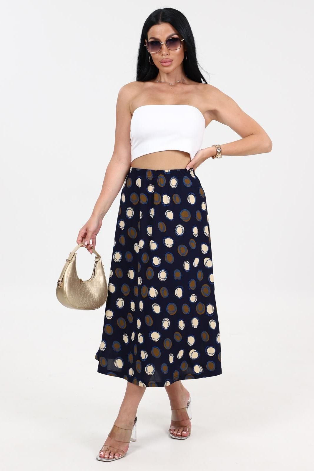 Юбка трикотажная с принтом Iv-capriz