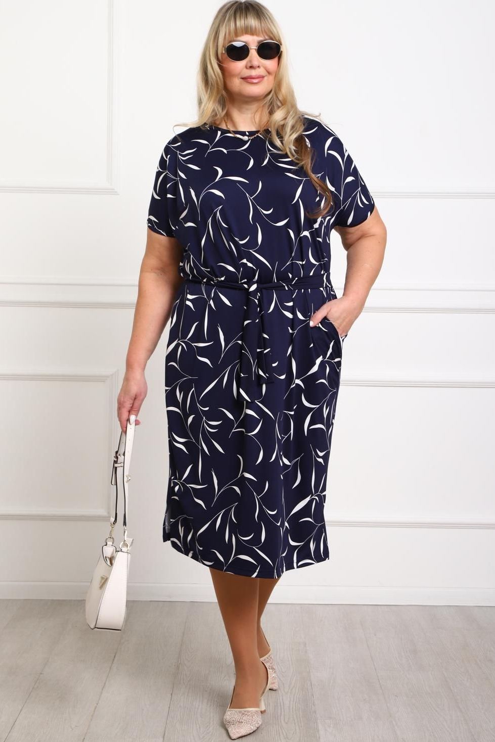 Платье трикотажное с поясом Iv-capriz