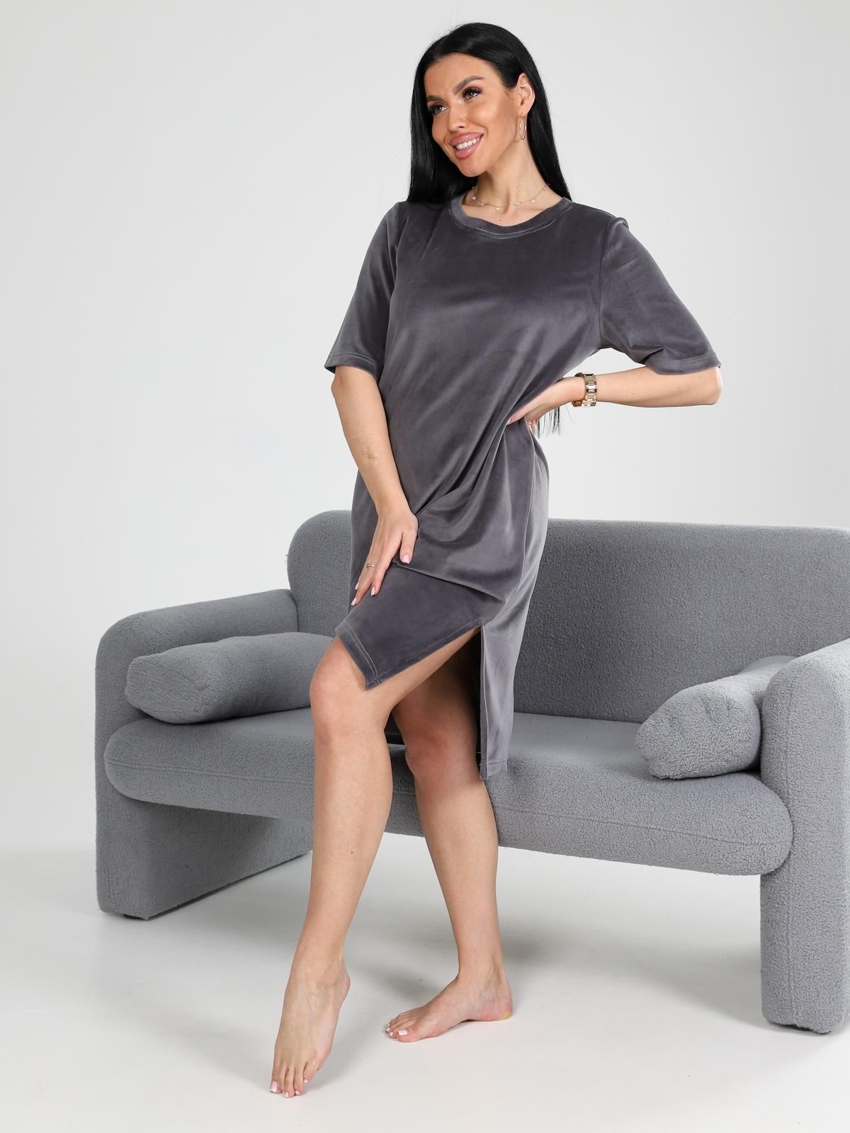 Платье домашнее из велюра Iv-capriz(фото5)