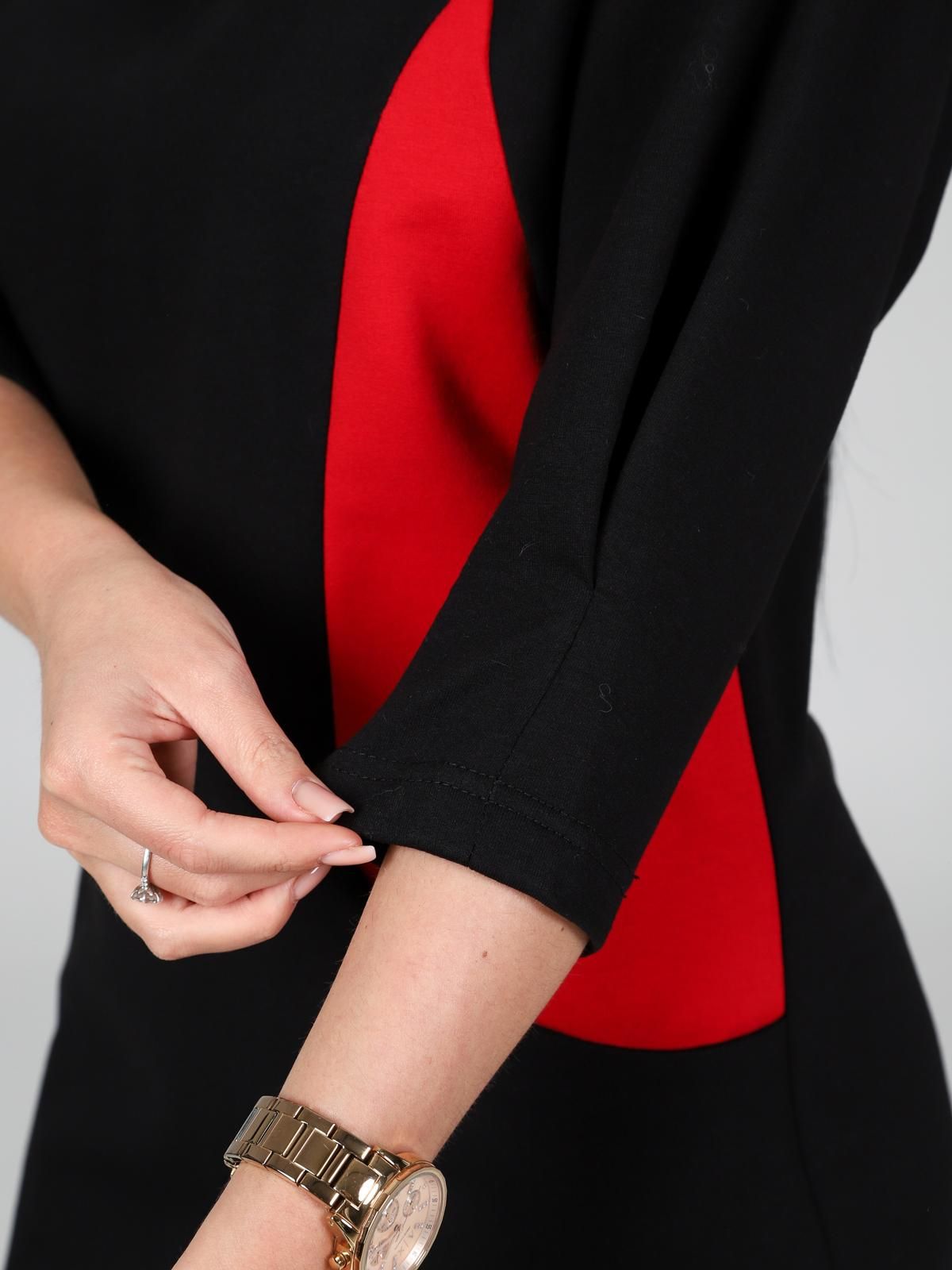 Платье чёрное из футера с карманами Iv-capriz(фото4)