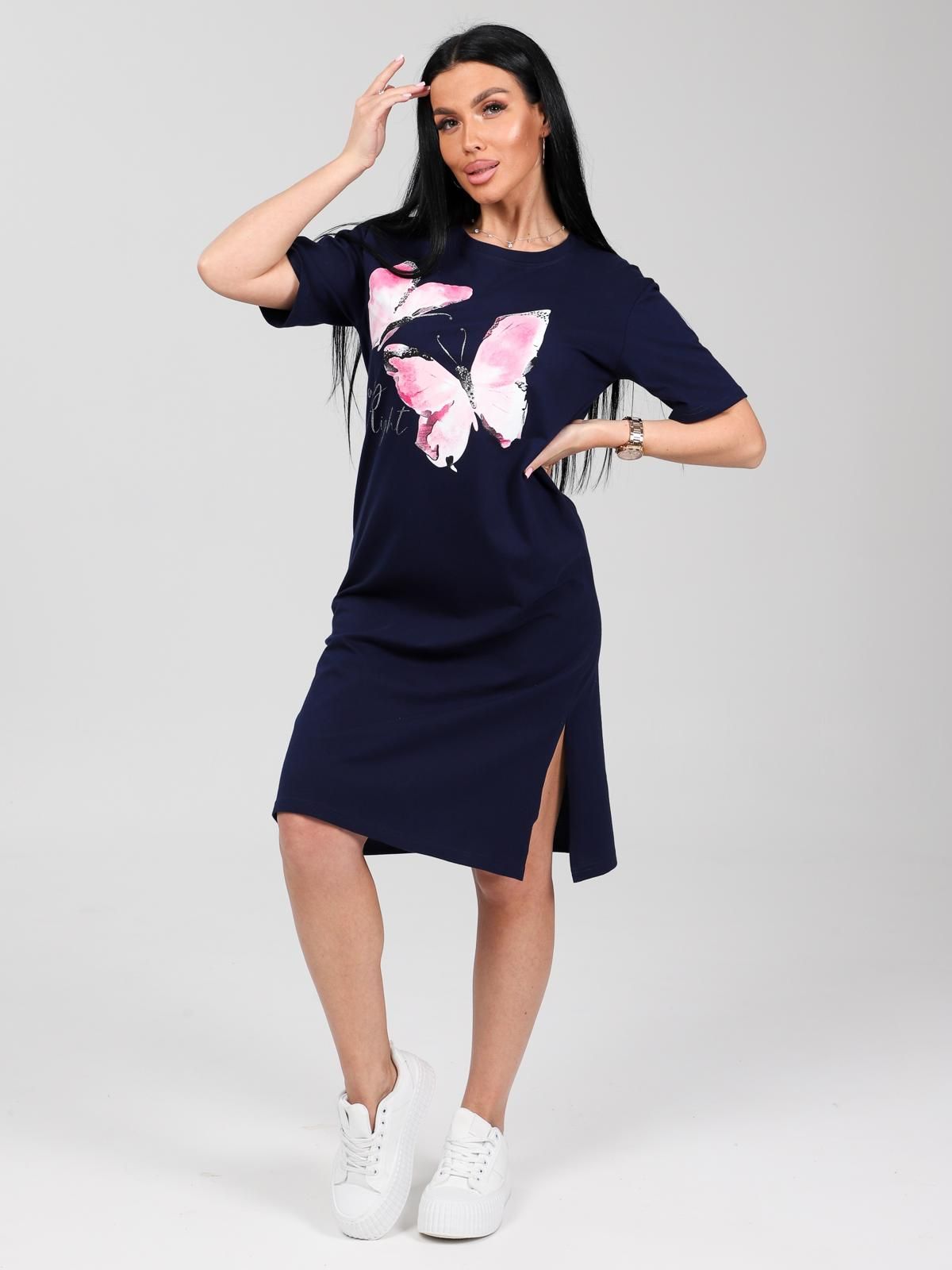 Платье домашнее трикотажное с принтом Iv-capriz(фото5)