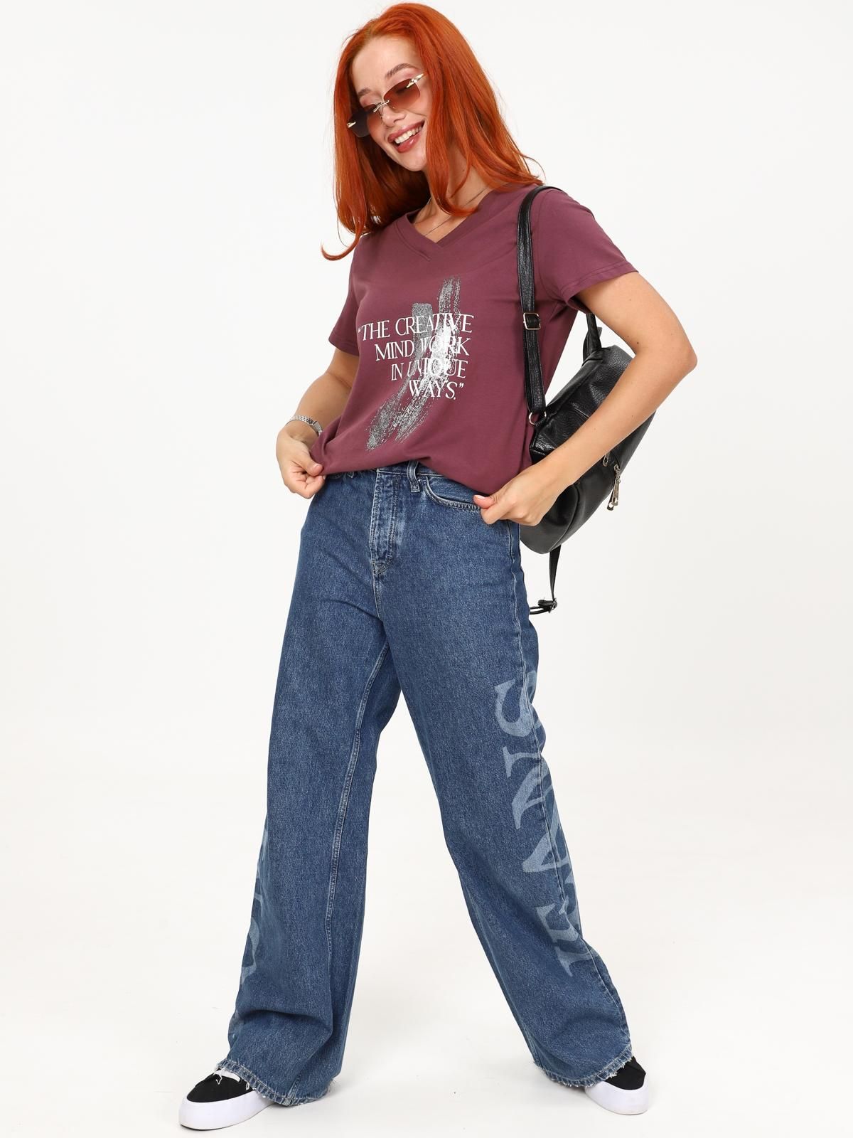 Футболка трикотажная лилового цвета Iv-capriz(фото2)