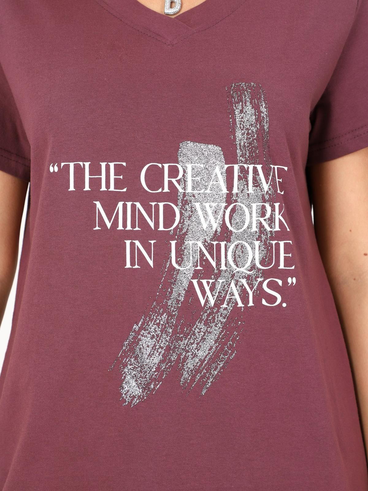 Футболка трикотажная лилового цвета Iv-capriz(фото4)