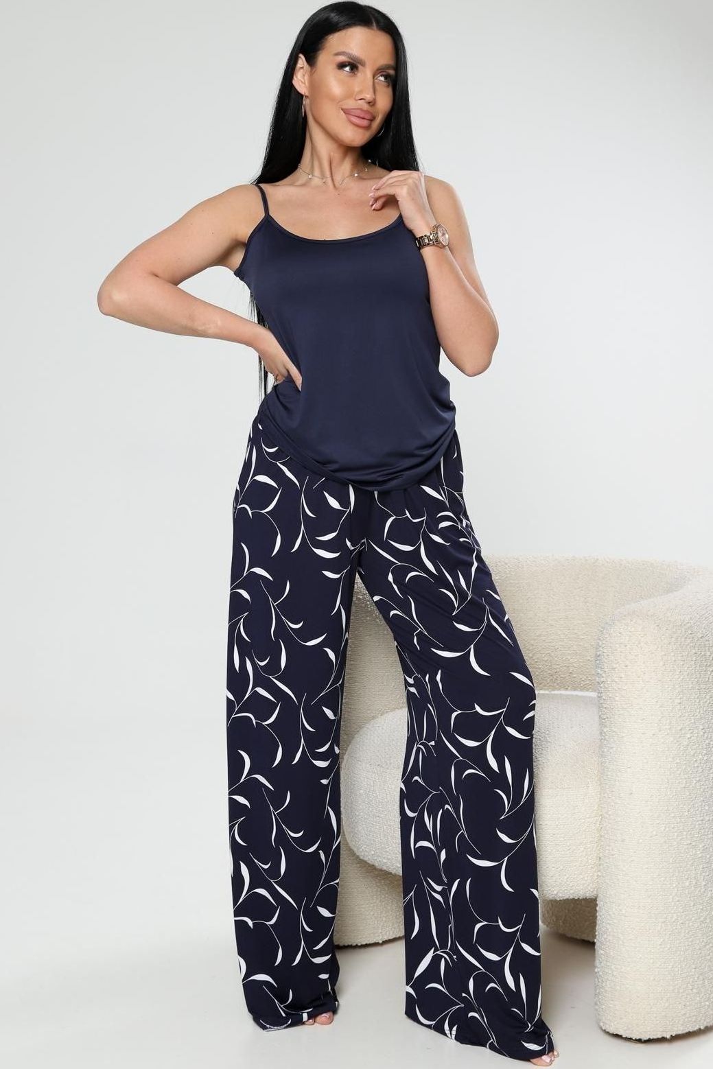 Брюки повседневные с принтом Iv-capriz