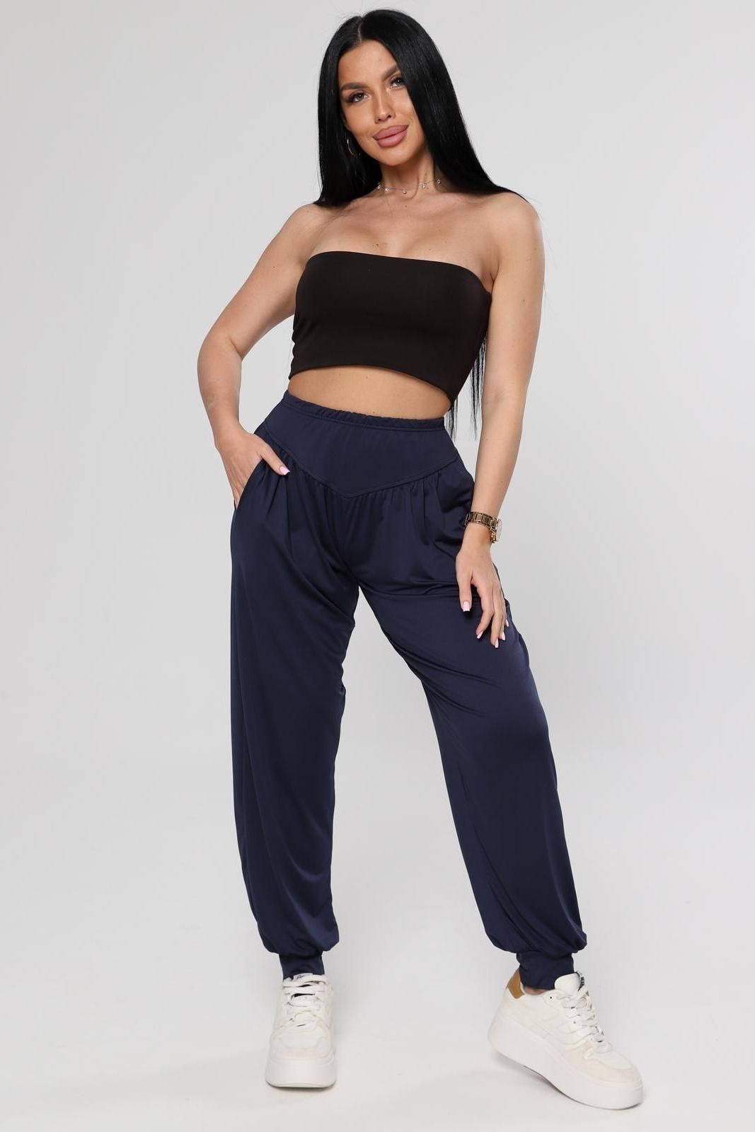 Брюки спортивные тёмно-синие Iv-capriz