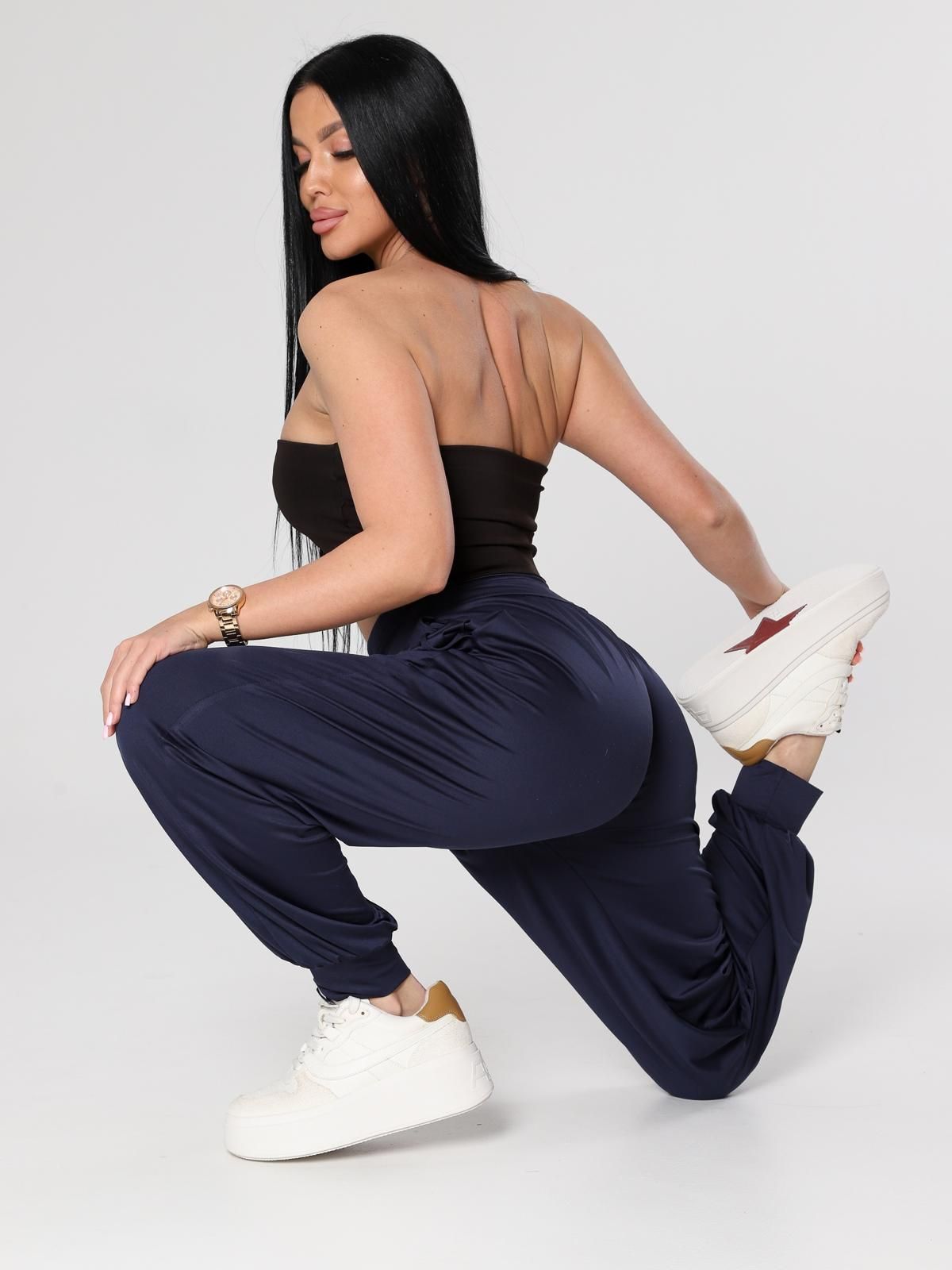 Брюки спортивные тёмно-синие Iv-capriz(фото5)