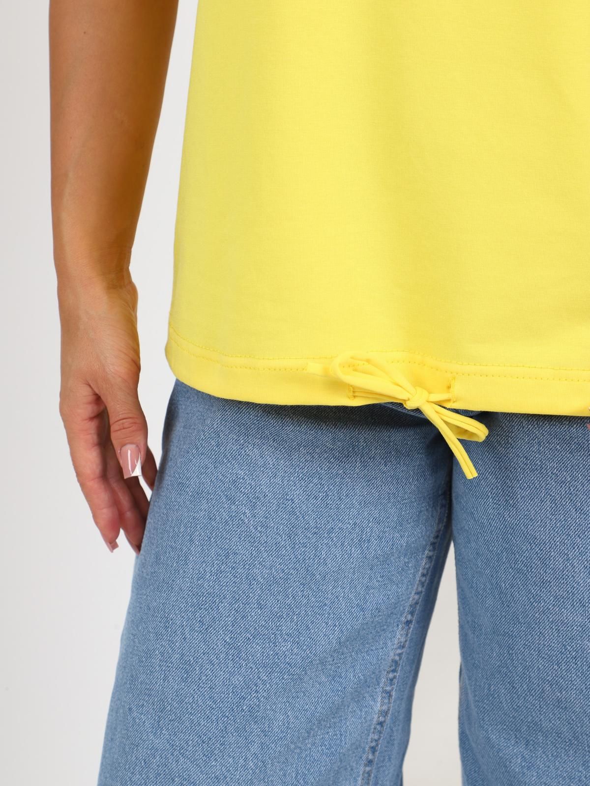 Футболка трикотажная жёлтого цвета Iv-capriz(фото7)