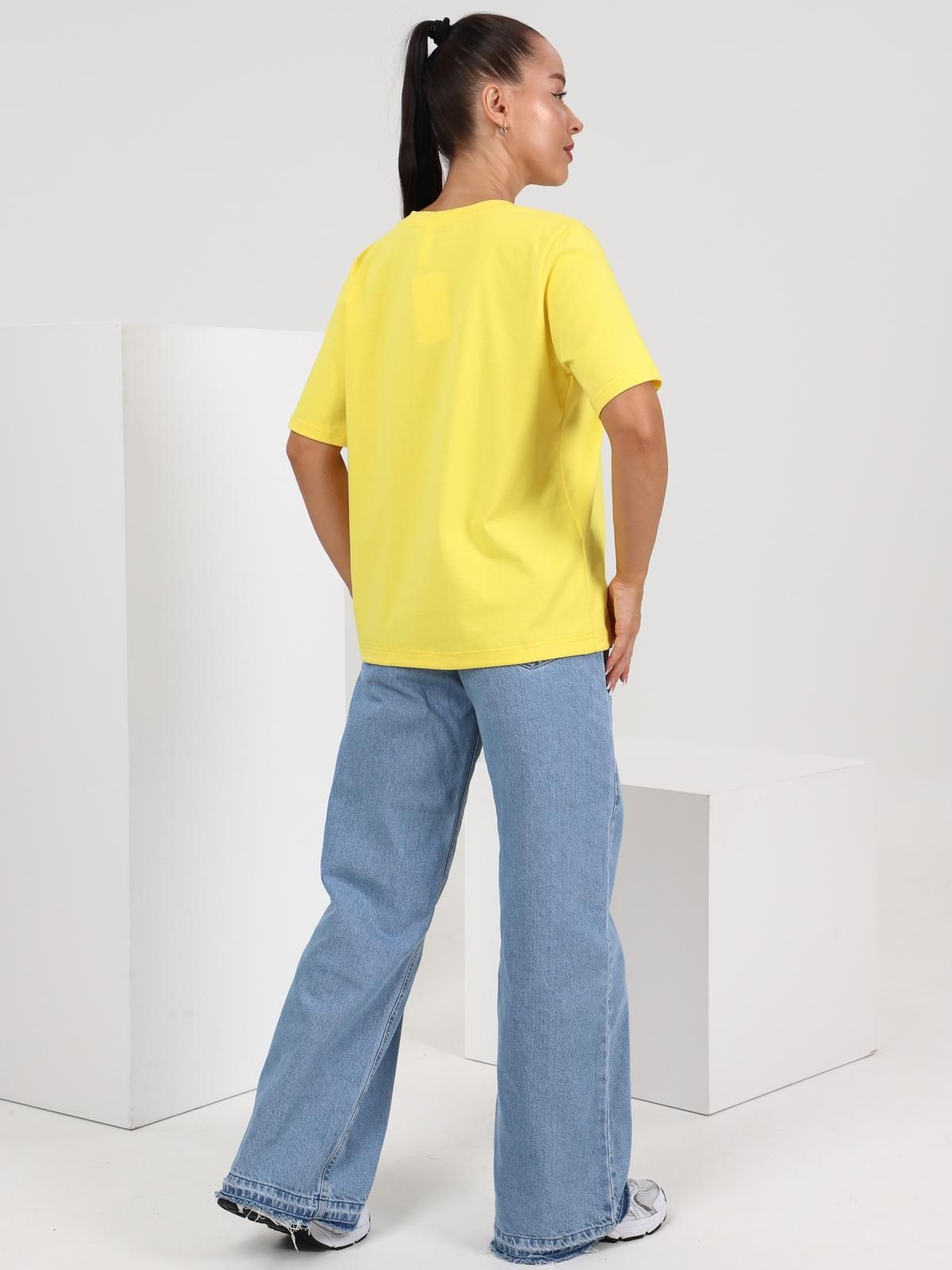 Футболка трикотажная жёлтого цвета Iv-capriz(фото9)