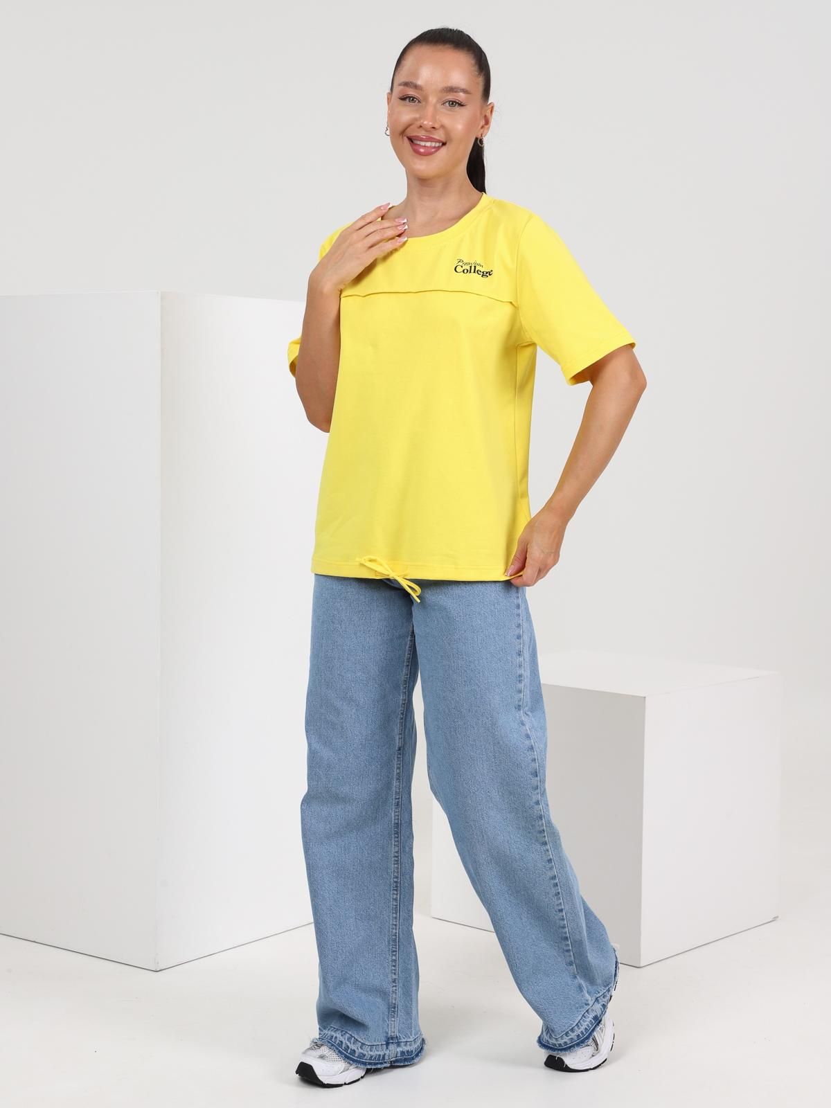 Футболка трикотажная жёлтого цвета Iv-capriz(фото8)