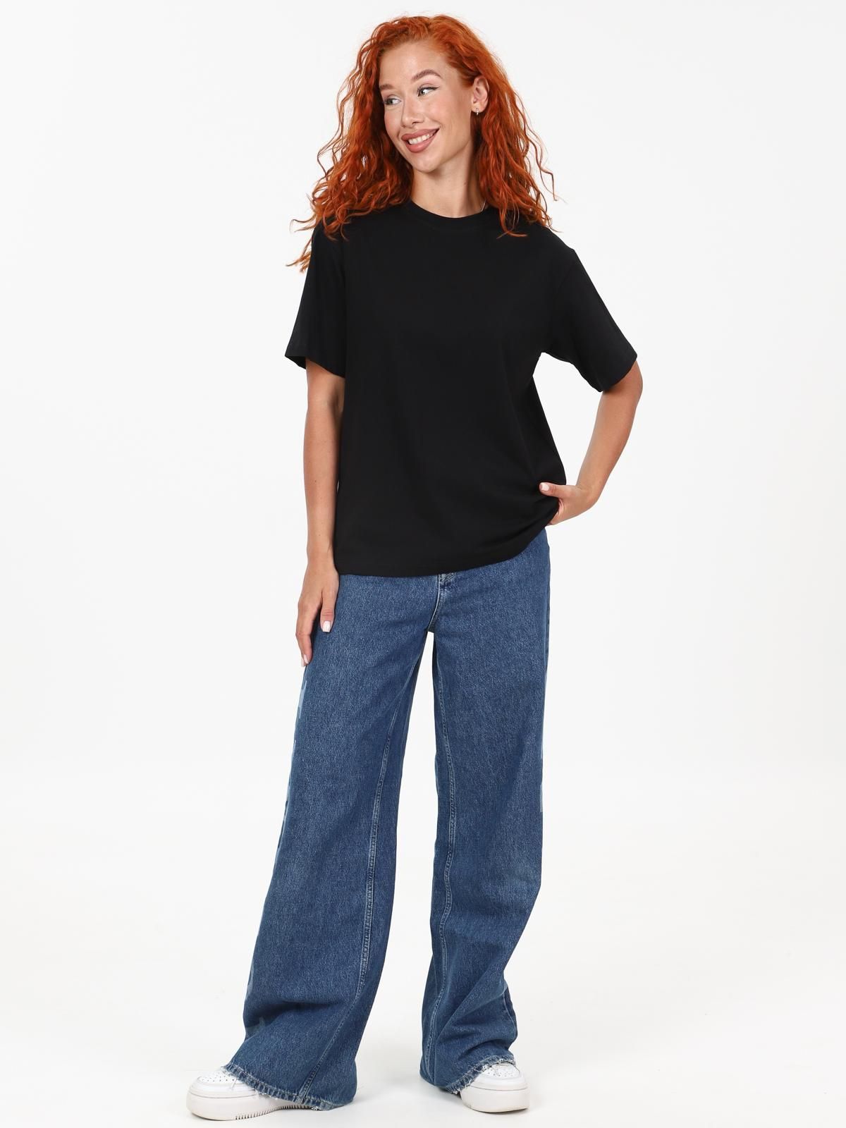 Футболка трикотажная в чёрном цвете Iv-capriz(фото4)