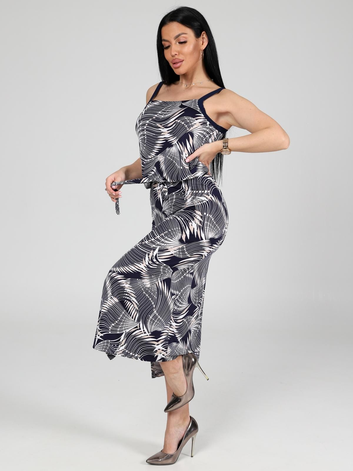 Платье трикотажное с принтом Iv-capriz(фото4)