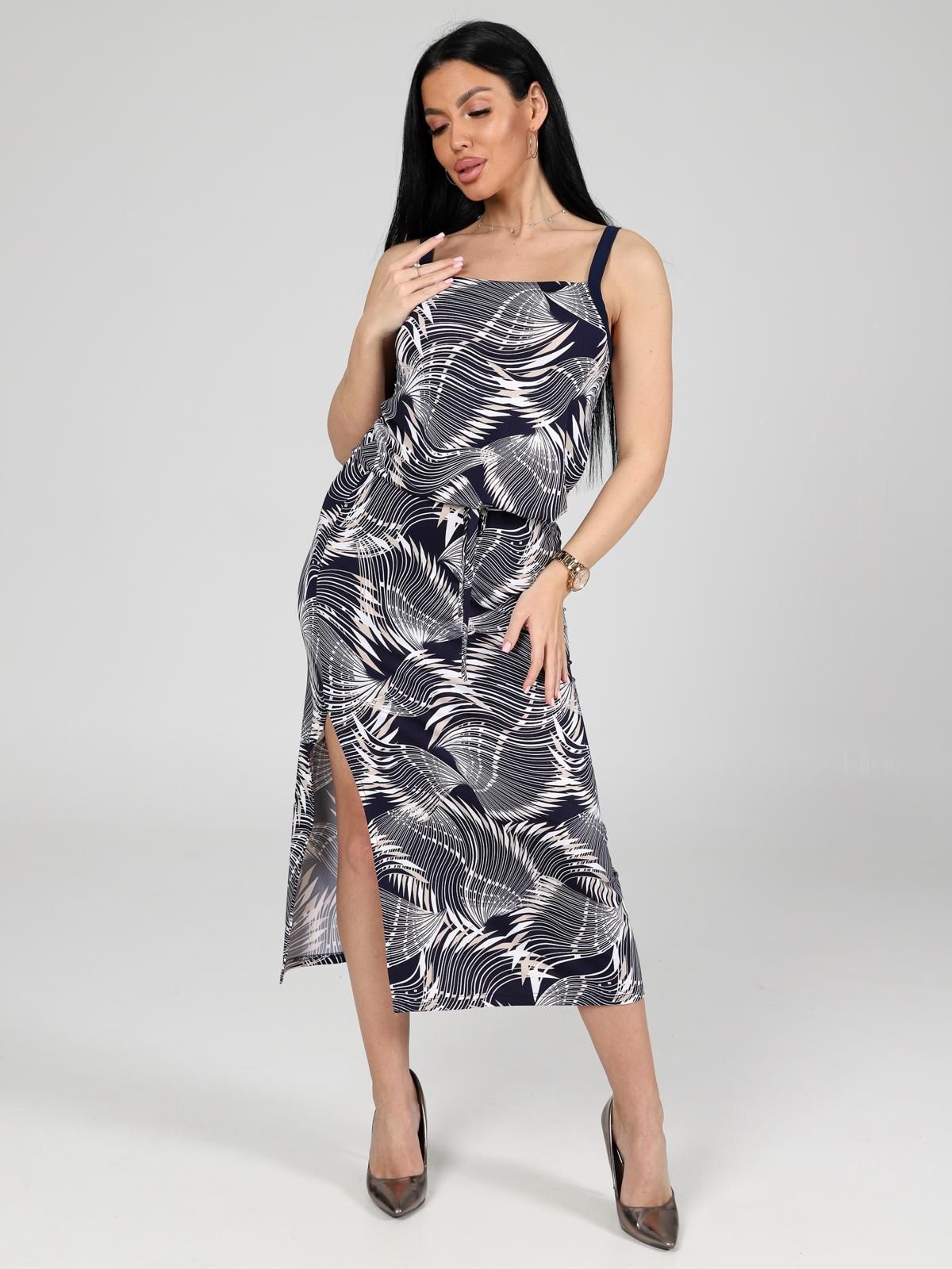 Платье трикотажное с принтом Iv-capriz(фото6)