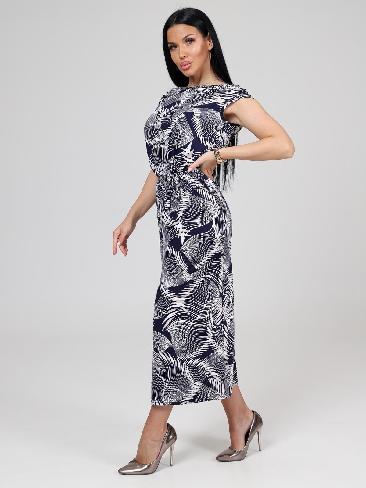 Платье трикотажное с поясом Iv-capriz(фото4)