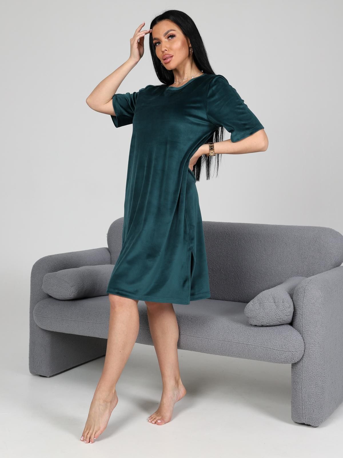 Платье домашнее из велюра Iv-capriz(фото4)